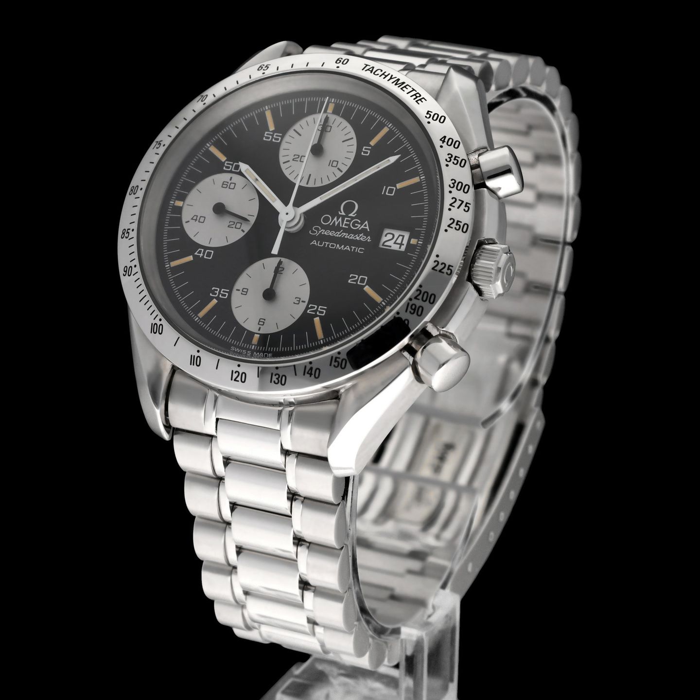 Omega Speedmaster Date 3511.50.00 (1996) - Black dial 39 mm Steel case (4/8)