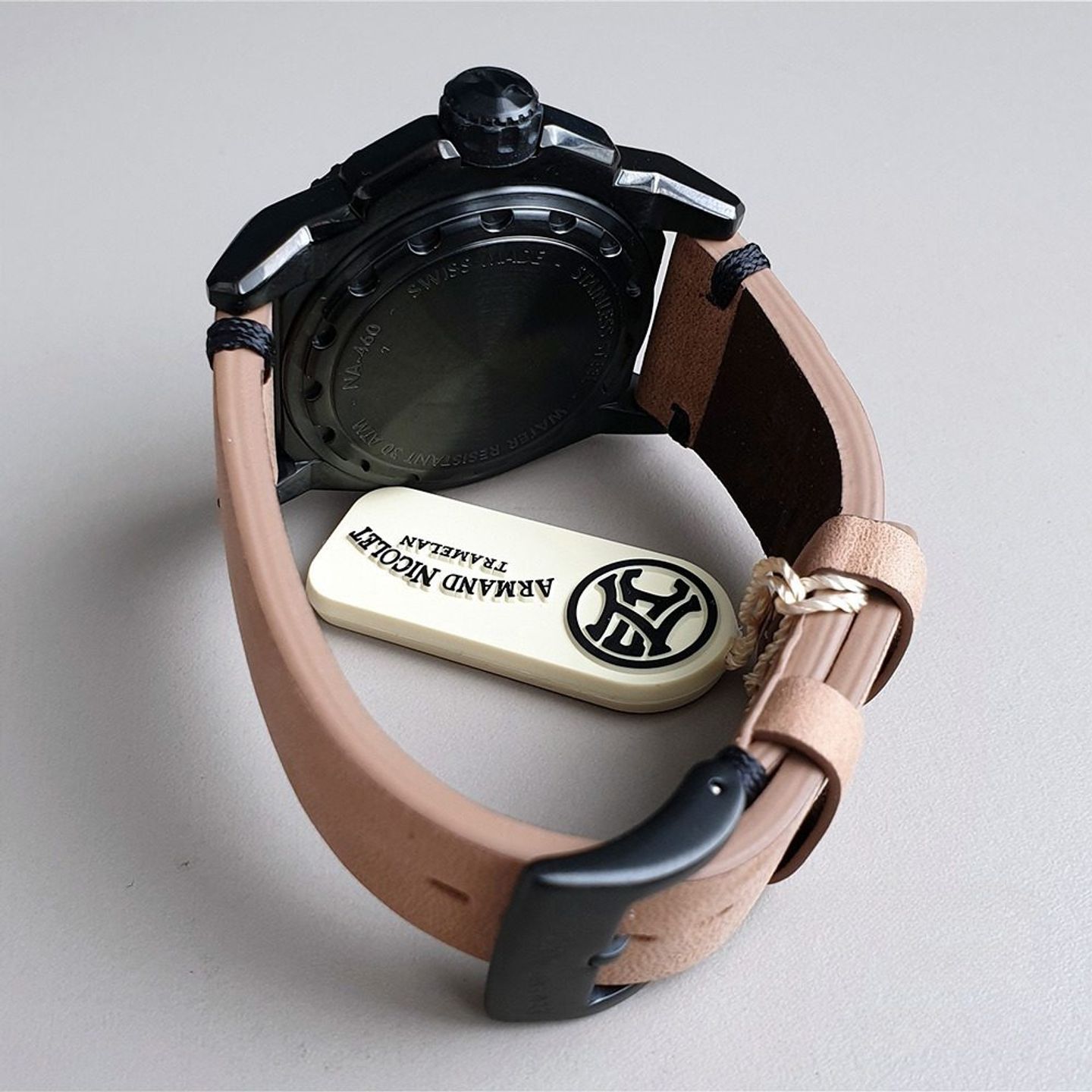 Armand Nicolet JS9 A460AKN-NS-PK4140CA (2025) - Zwart wijzerplaat 44mm Staal (6/8)