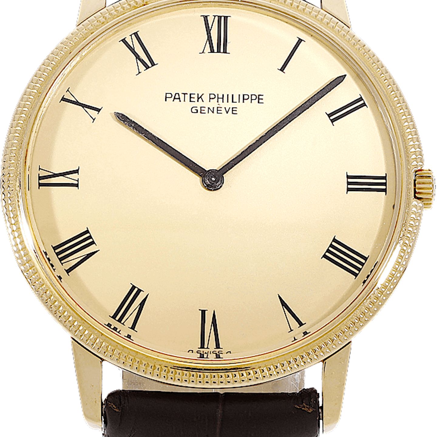 Patek Philippe Calatrava 3590 (Unknown (random serial)) - Gold dial 36 mm Yellow Gold case (2/5)