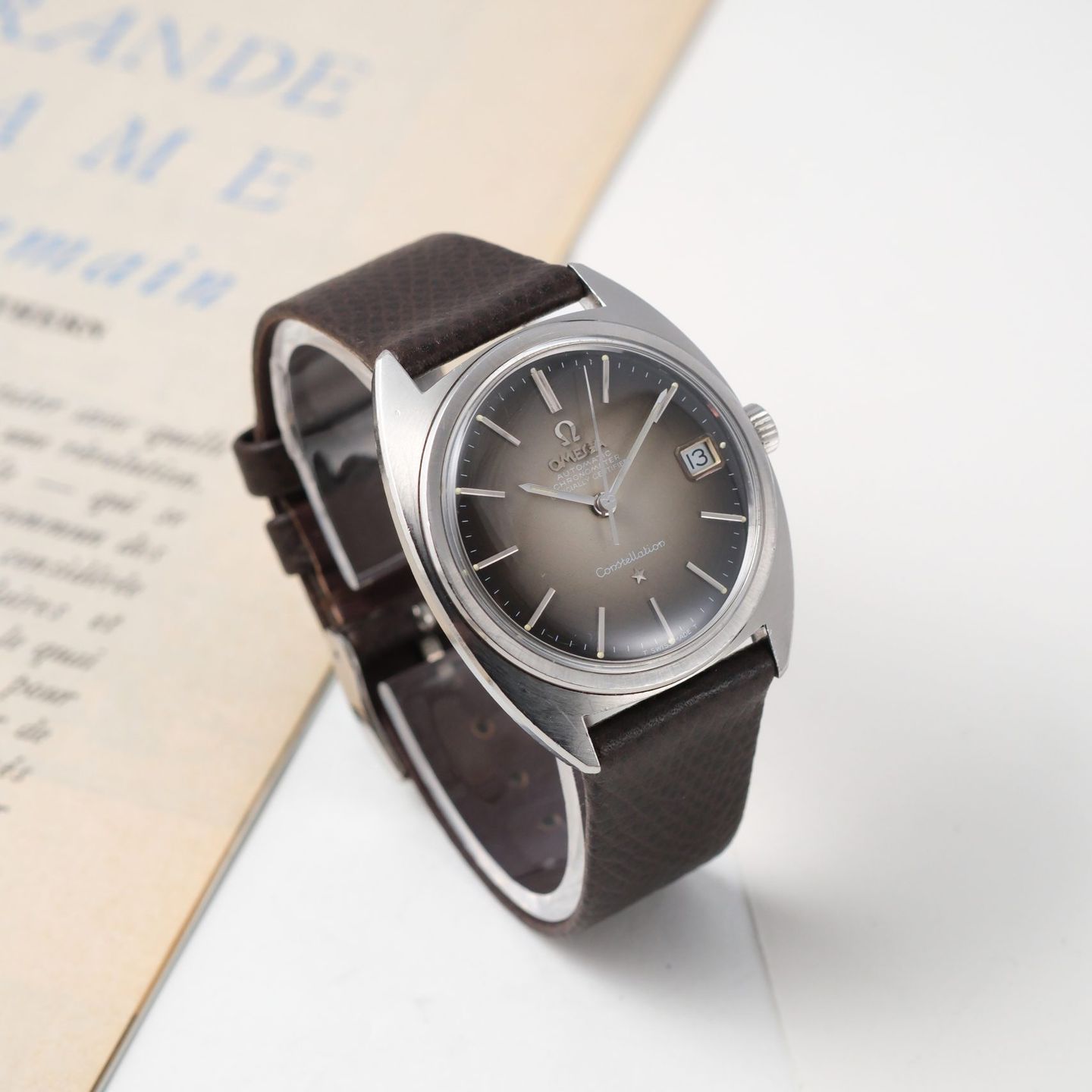 Omega Constellation 168.017 (1968) - Grey dial 35 mm Steel case (7/8)