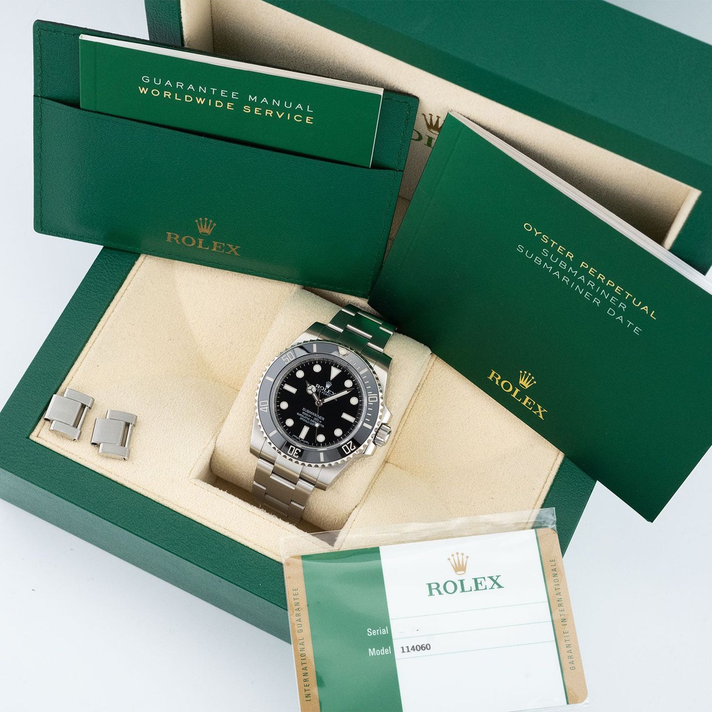 Rolex Submariner No Date 114060 (2017) - Zwart wijzerplaat 40mm Staal (5/5)