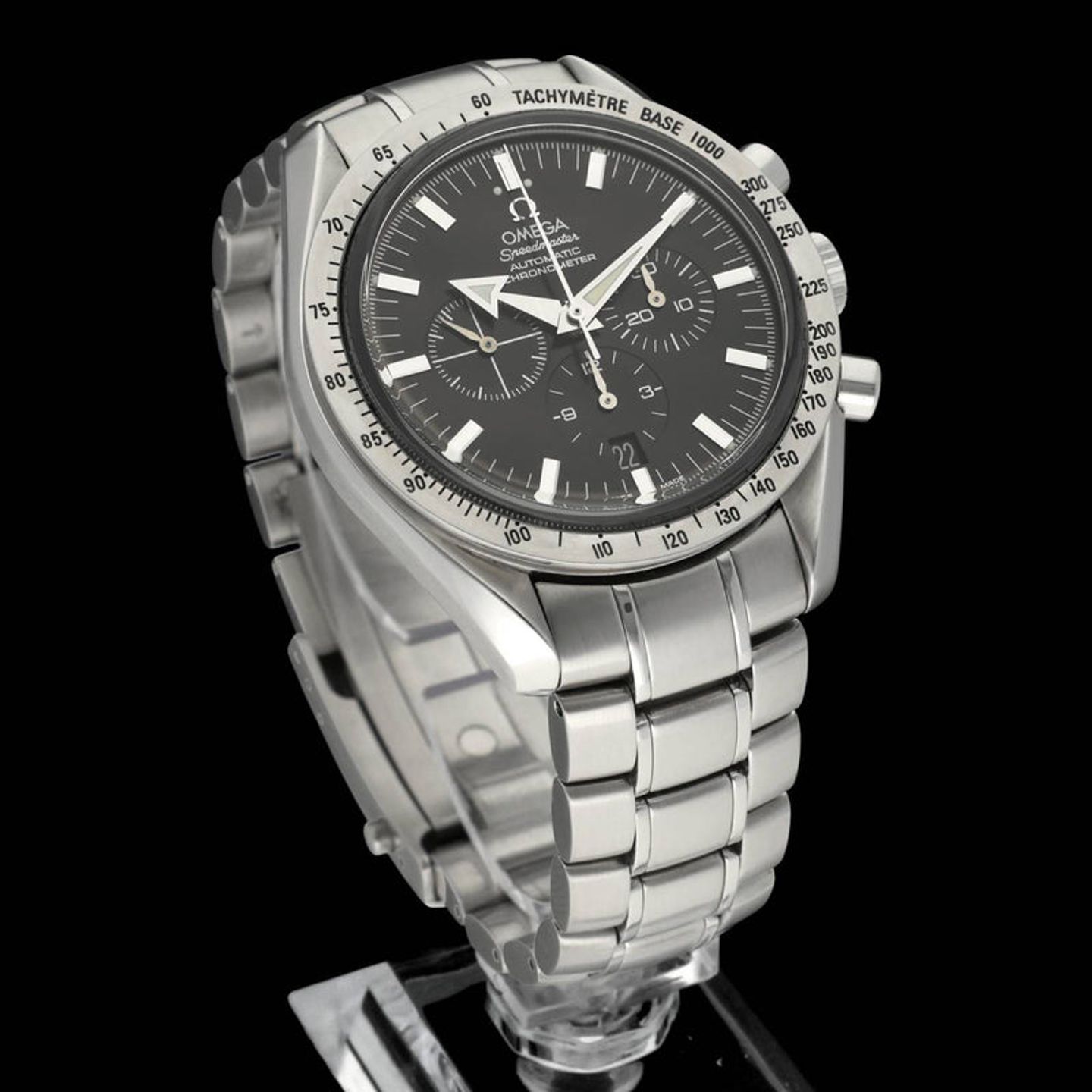 Omega Speedmaster Broad Arrow 3551.50.00 (2000) - Black dial 42 mm Steel case (4/7)