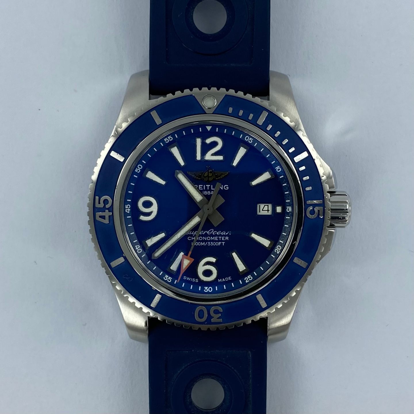 Breitling Superocean 44 A17367 (Onbekend (willekeurig serienummer)) - Blauw wijzerplaat 44mm Staal (5/6)