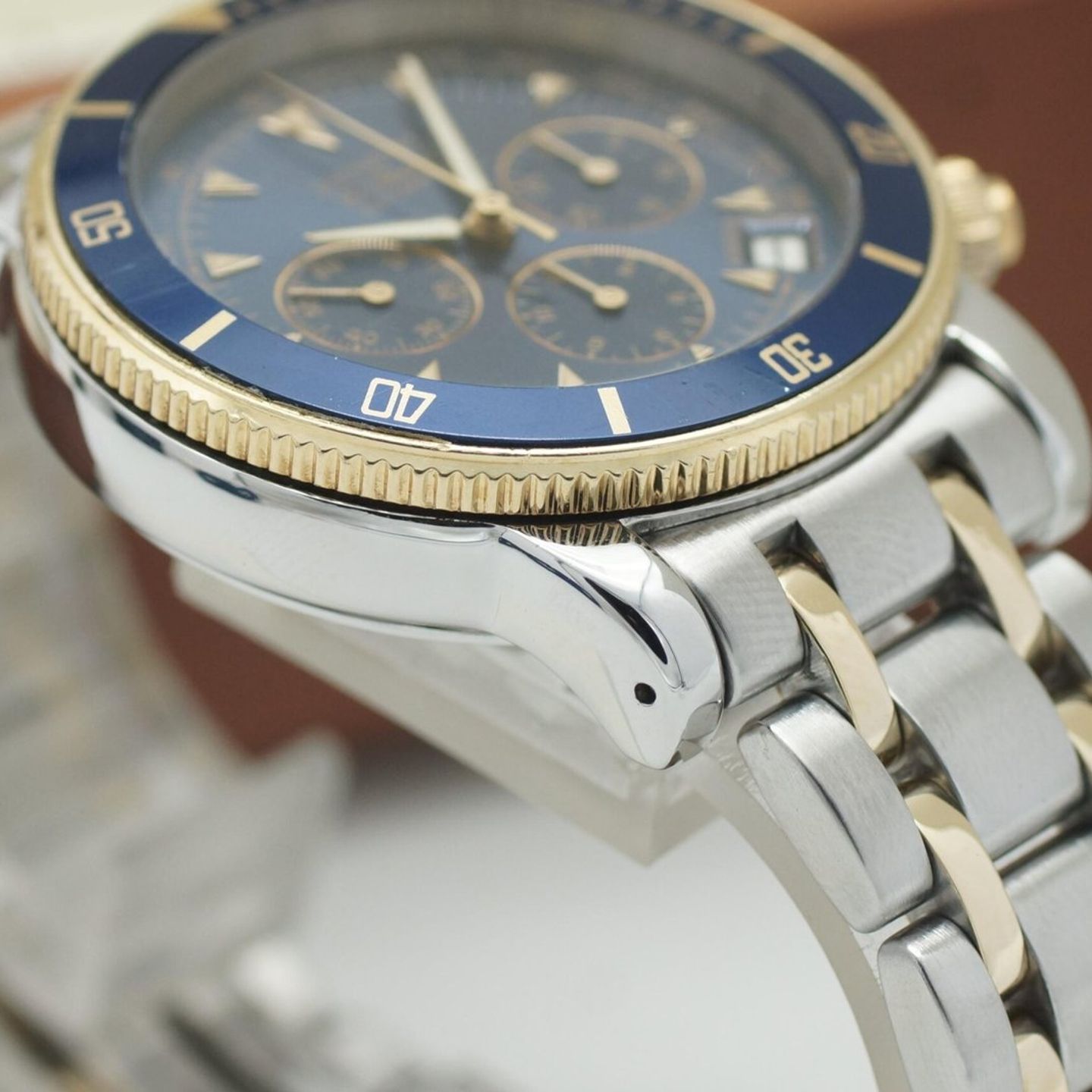 Zenith El Primero Chronograph 53.0370.400 (2000) - Blauw wijzerplaat 40mm Goud/Staal (7/8)