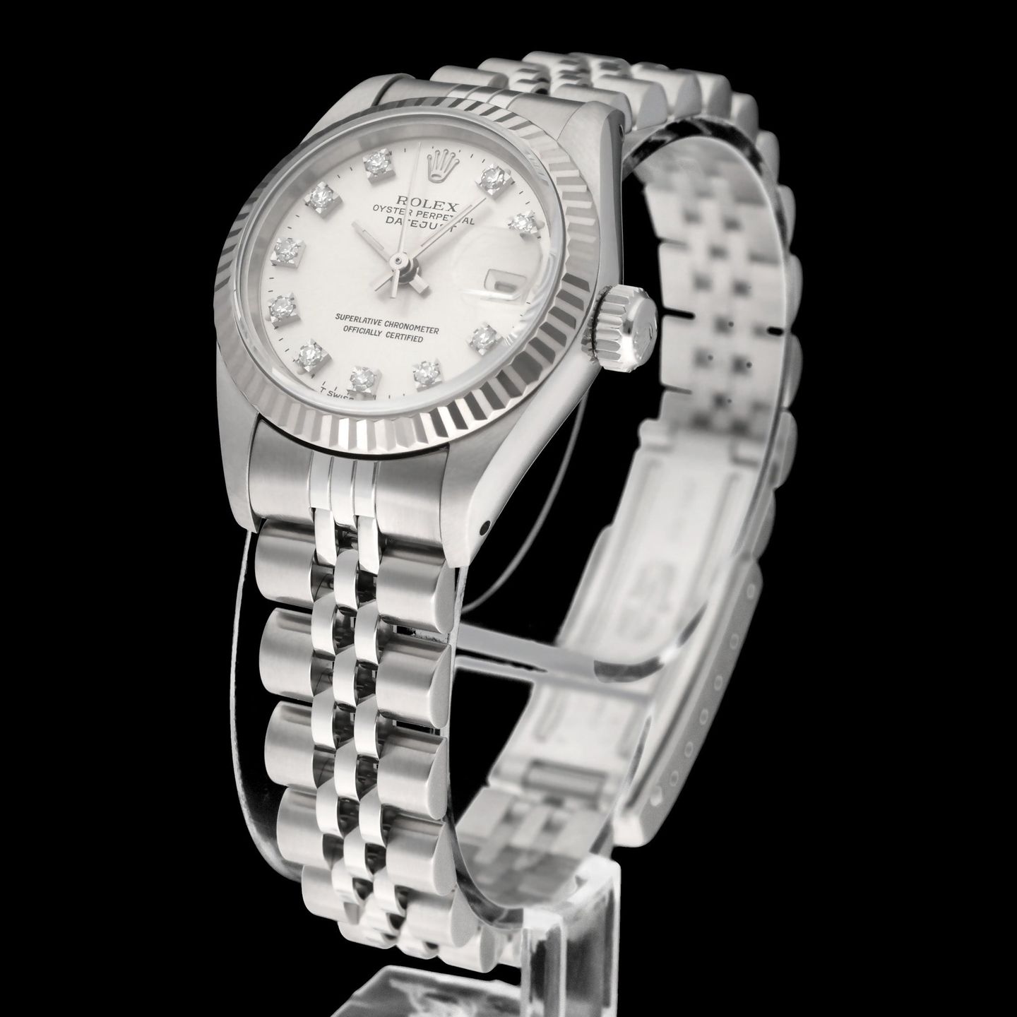 Rolex Lady-Datejust 69174 (1995) - Zilver wijzerplaat 26mm Staal (5/8)