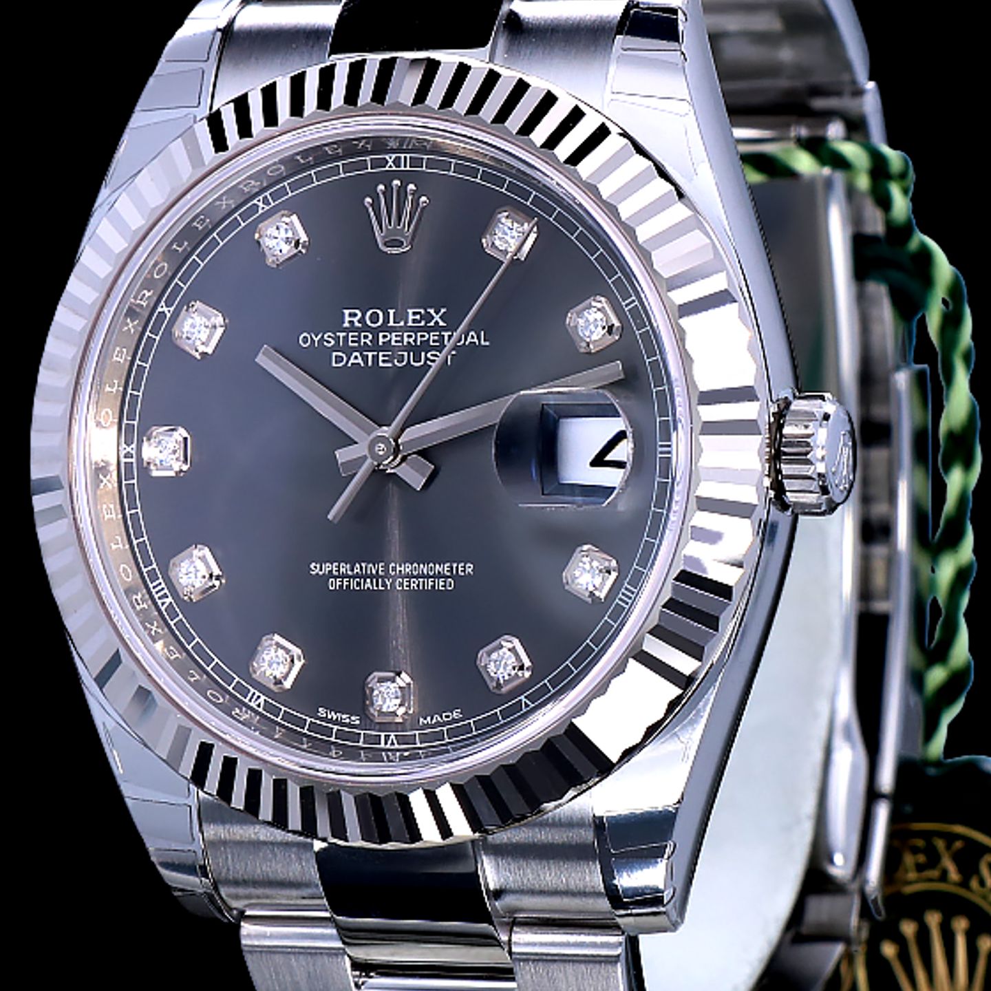 Rolex Datejust 41 126334 (2021) - Grijs wijzerplaat 41mm Staal (2/8)