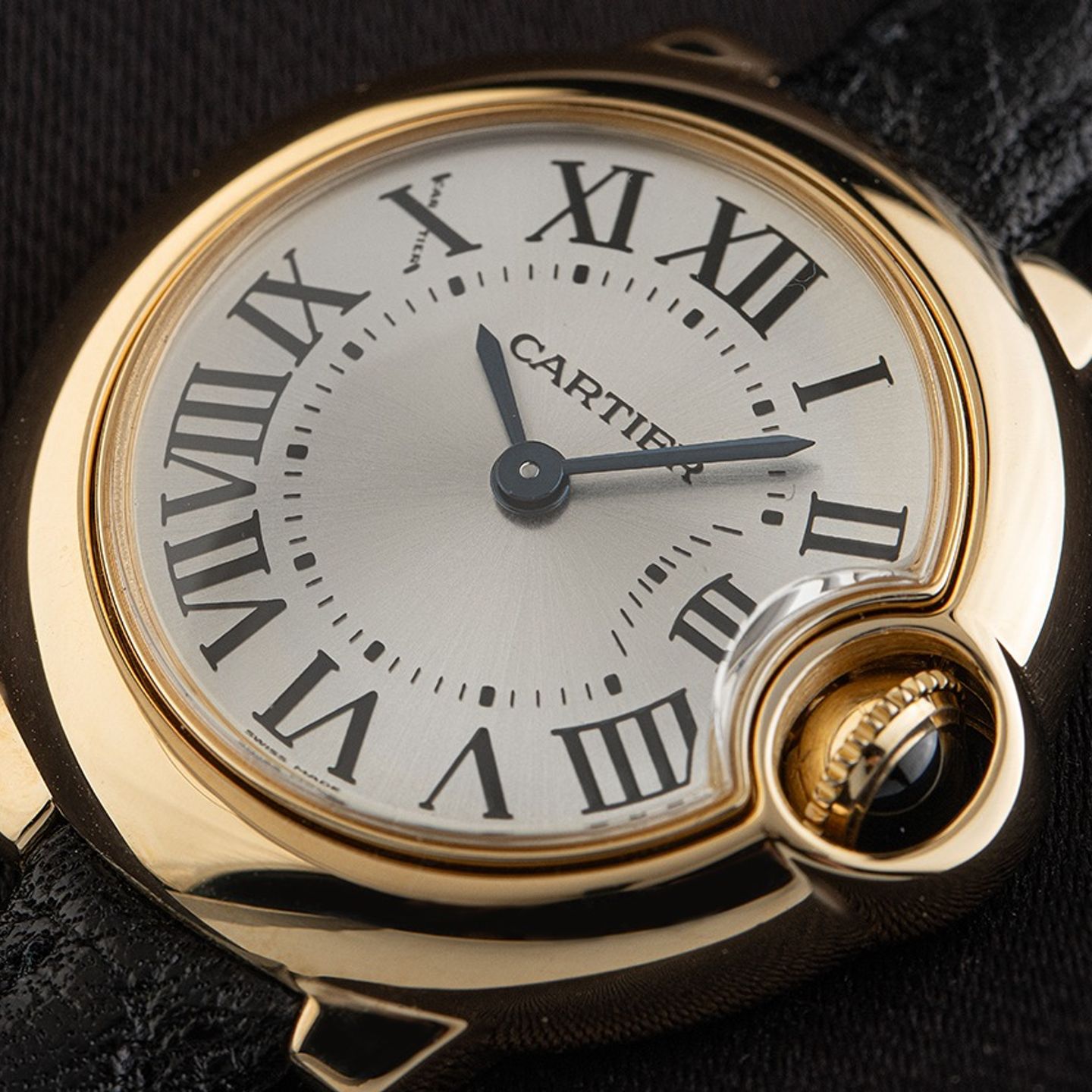 Cartier Ballon Bleu 28mm 3006 (1995) - Silver dial 29 mm Yellow Gold case (3/8)