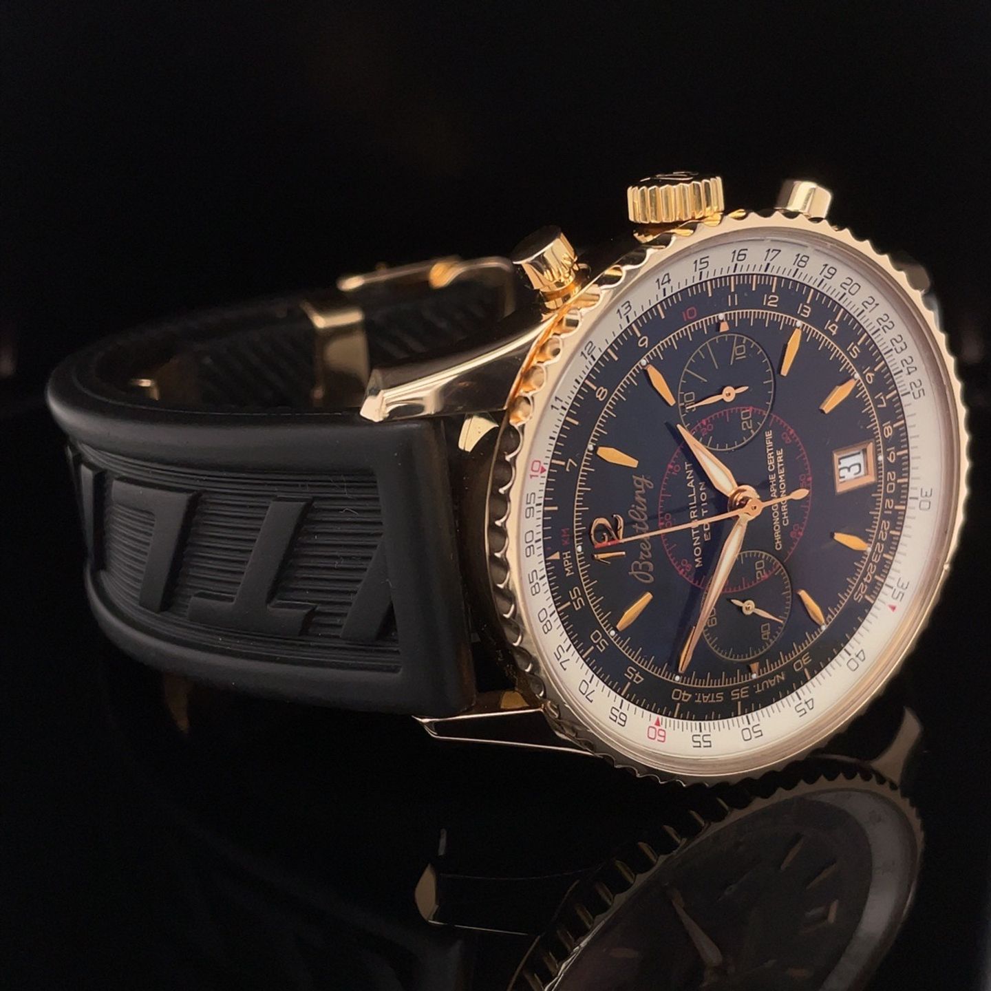 Breitling Montbrillant H48330 (2007) - 43mm Roségoud (3/8)