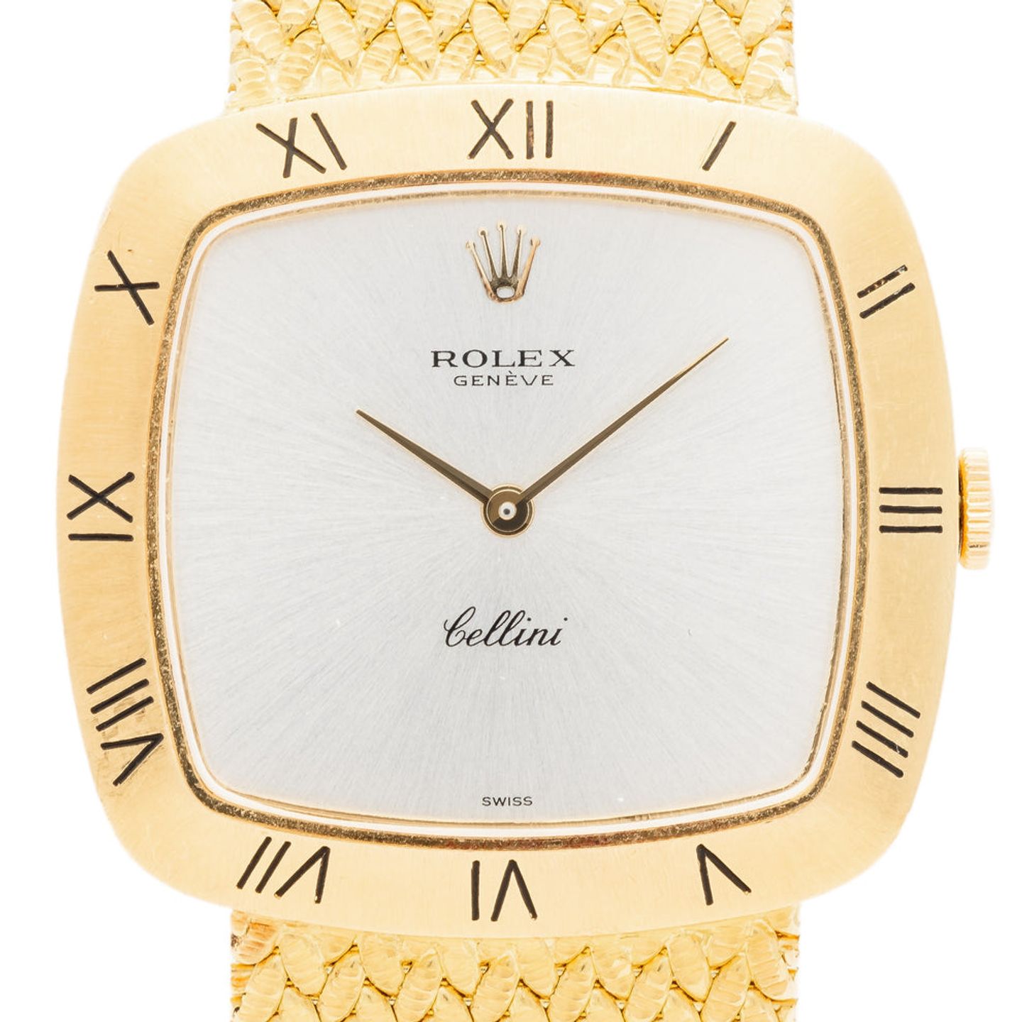 Rolex Cellini 3830 (Unknown (random serial)) - White dial Unknown Yellow Gold case (1/4)