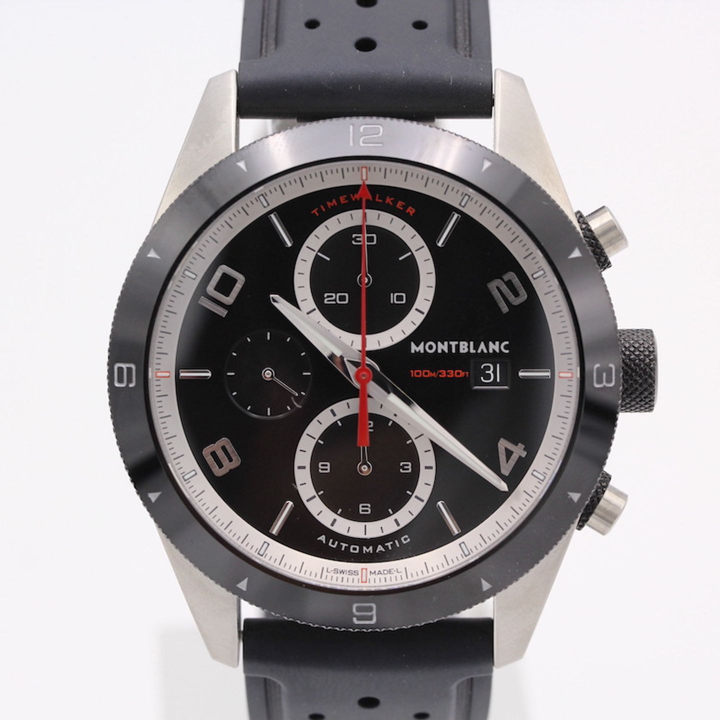 Montblanc Timewalker 116096 (2022) - Black dial 43 mm Steel case (1/8)