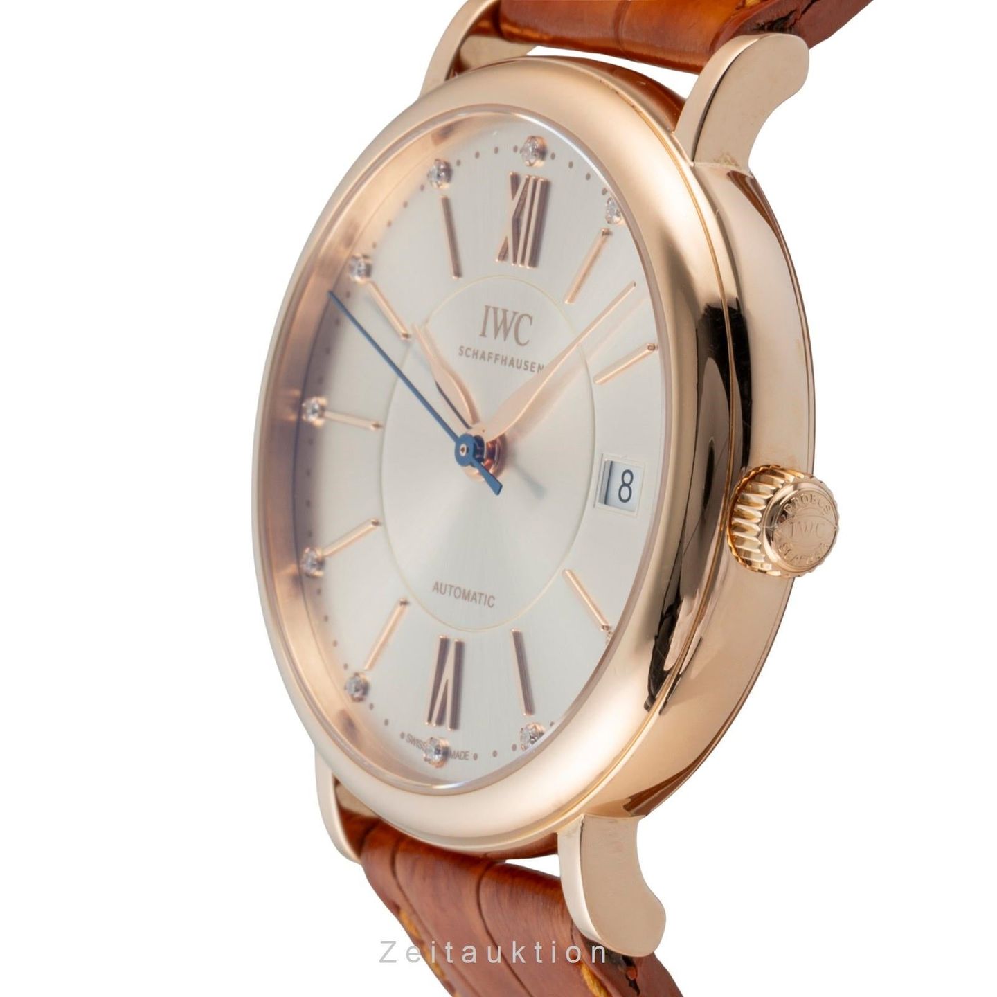 IWC Portofino Automatic IW458105 (Onbekend (willekeurig serienummer)) - Zilver wijzerplaat 37mm Roodgoud (5/8)