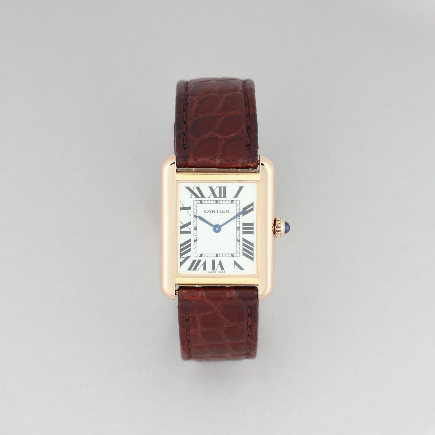 Cartier Tank Solo W5200024 (2018) - Silver dial 31 mm Rose Gold case (1/8)