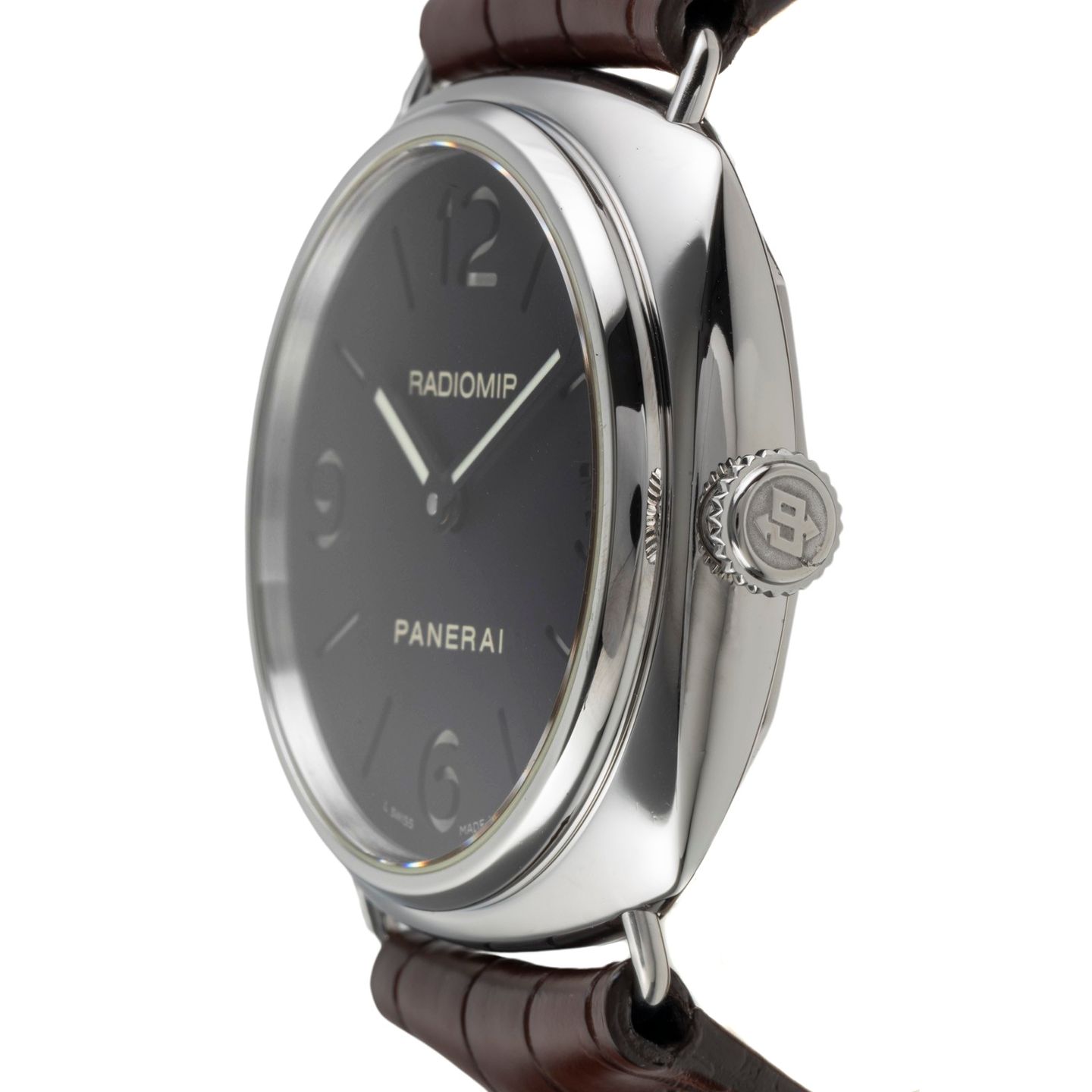 Panerai Radiomir PAM00210 (2008) - Zwart wijzerplaat 45mm Staal (6/8)