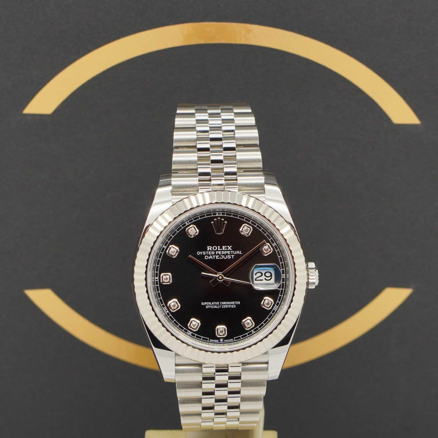Rolex Datejust 41 126334 (2023) - Zwart wijzerplaat 41mm Staal (1/7)