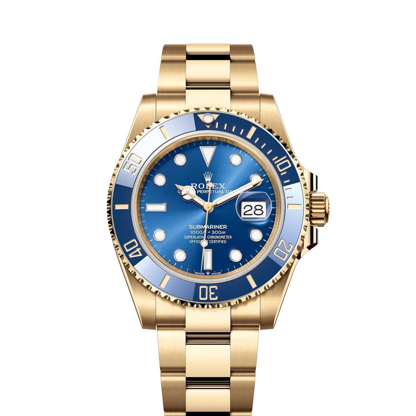 Rolex Submariner Date 126618LB (2023) - Blauw wijzerplaat 41mm Geelgoud (1/8)