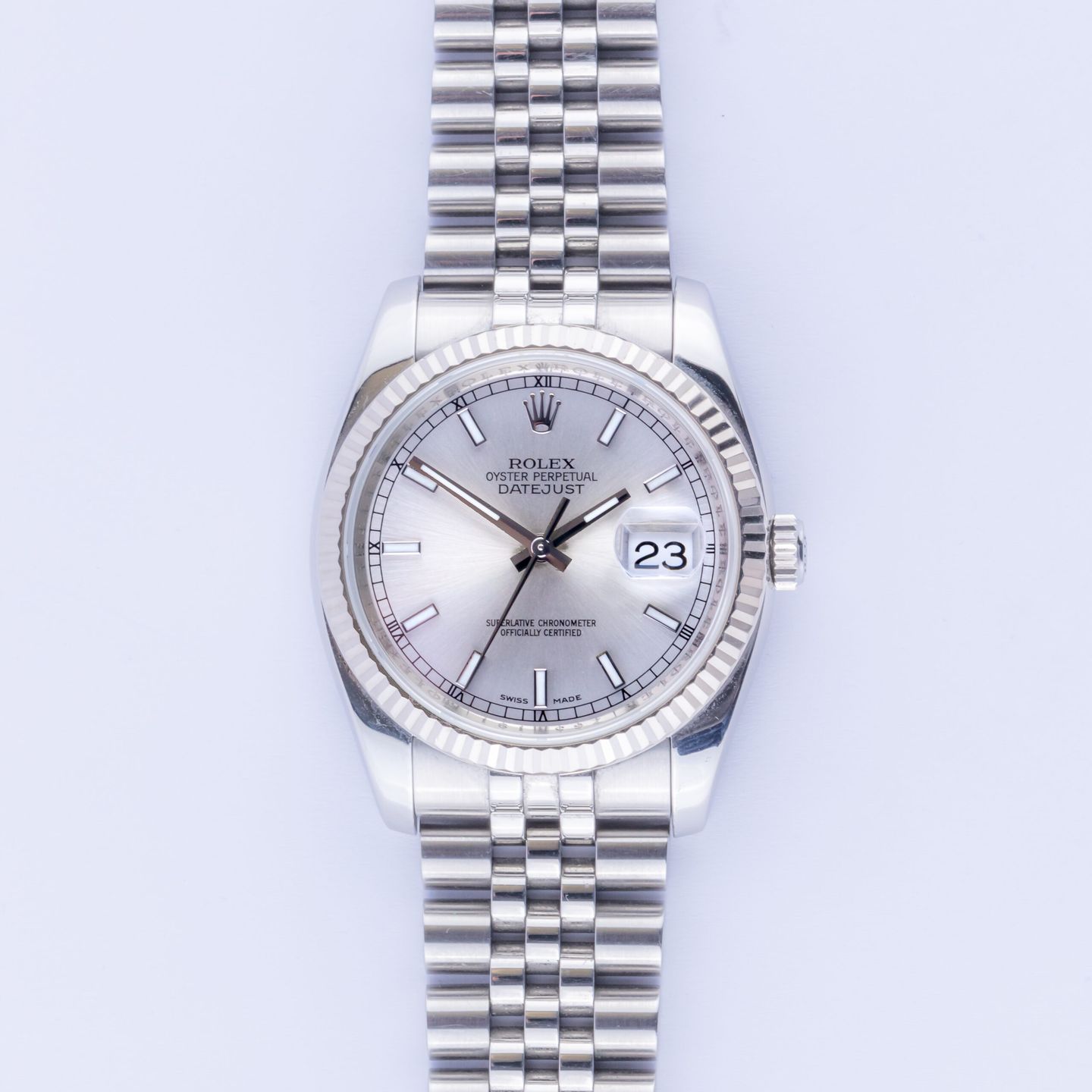Rolex Datejust 36 116234 (2003) - Silver dial 36 mm Steel case (3/8)