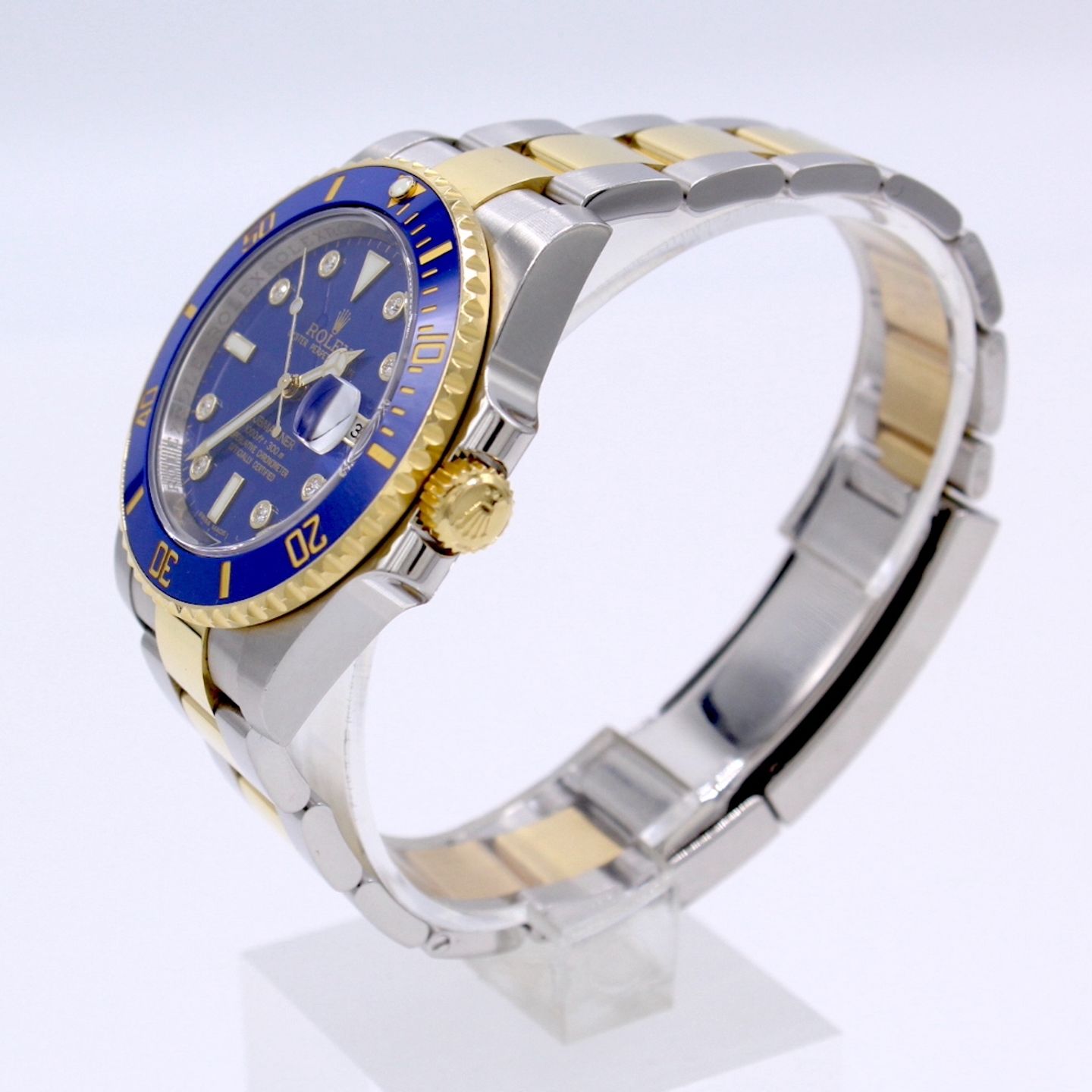 Rolex Submariner Date 116613LB (2010) - Blue dial 40 mm Gold/Steel case (8/8)