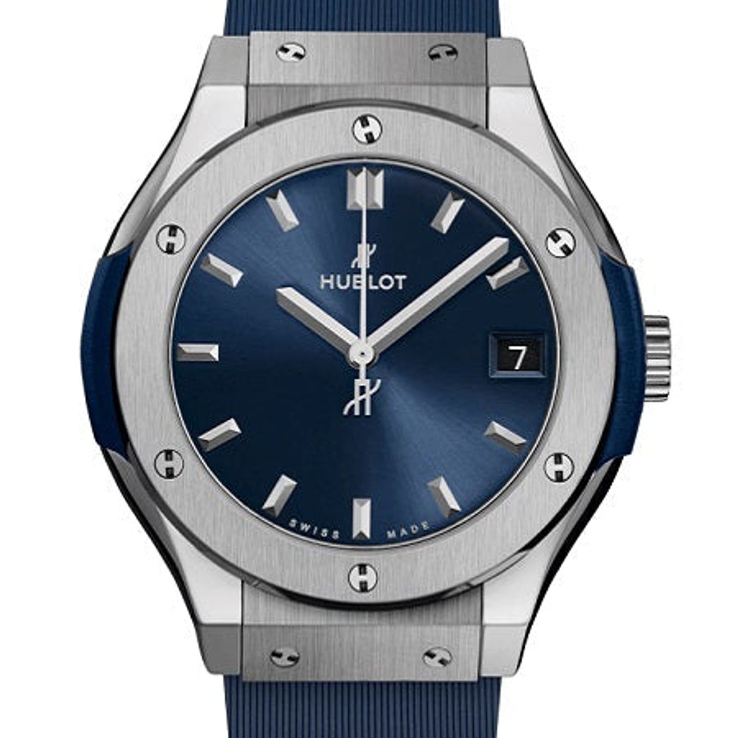 Hublot Classic Fusion Blue 581.NX.7170.RX (2025) - Blue dial 33 mm Titanium case (1/1)