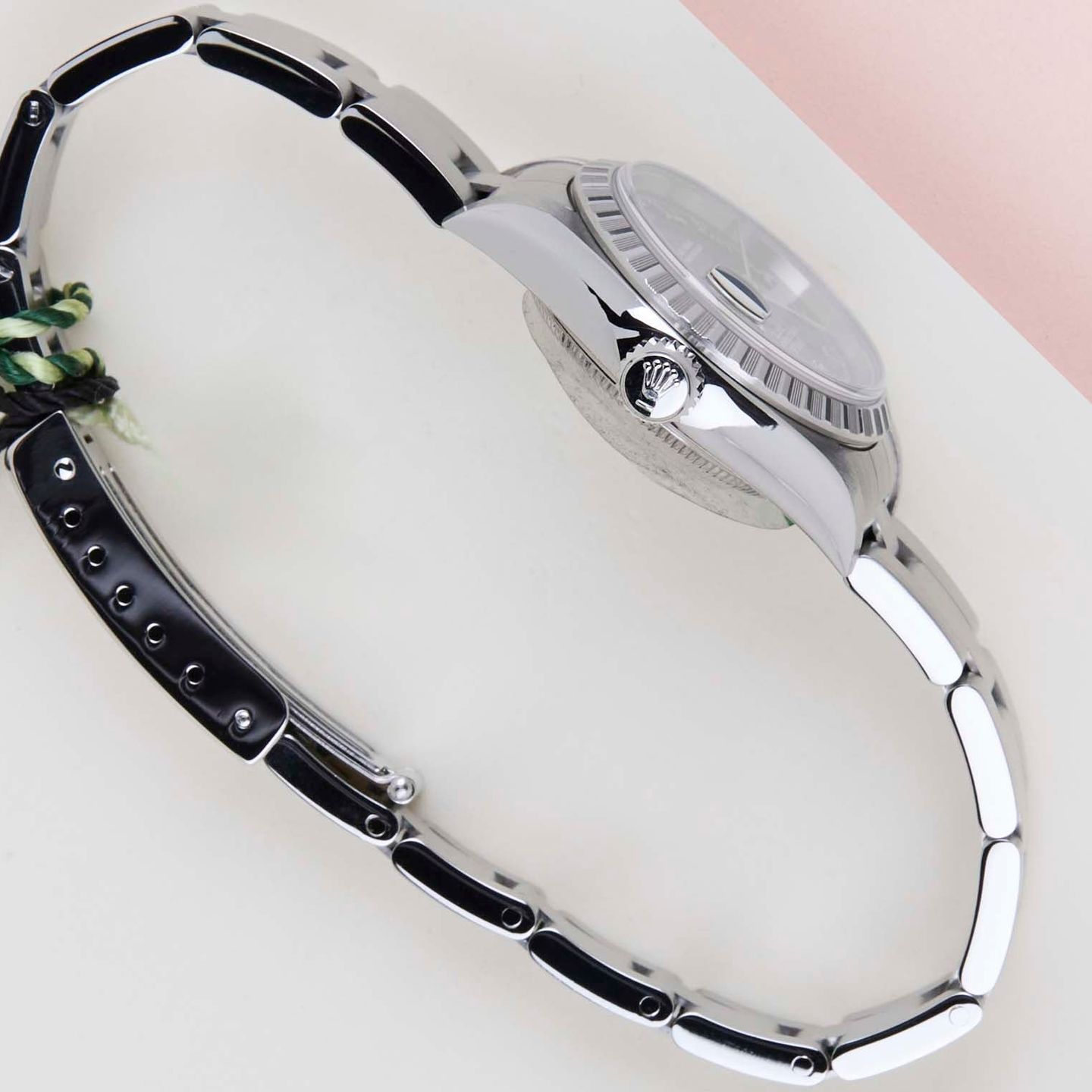 Rolex Oyster Perpetual Lady Date 79240 (2003) - 26mm Staal (7/8)