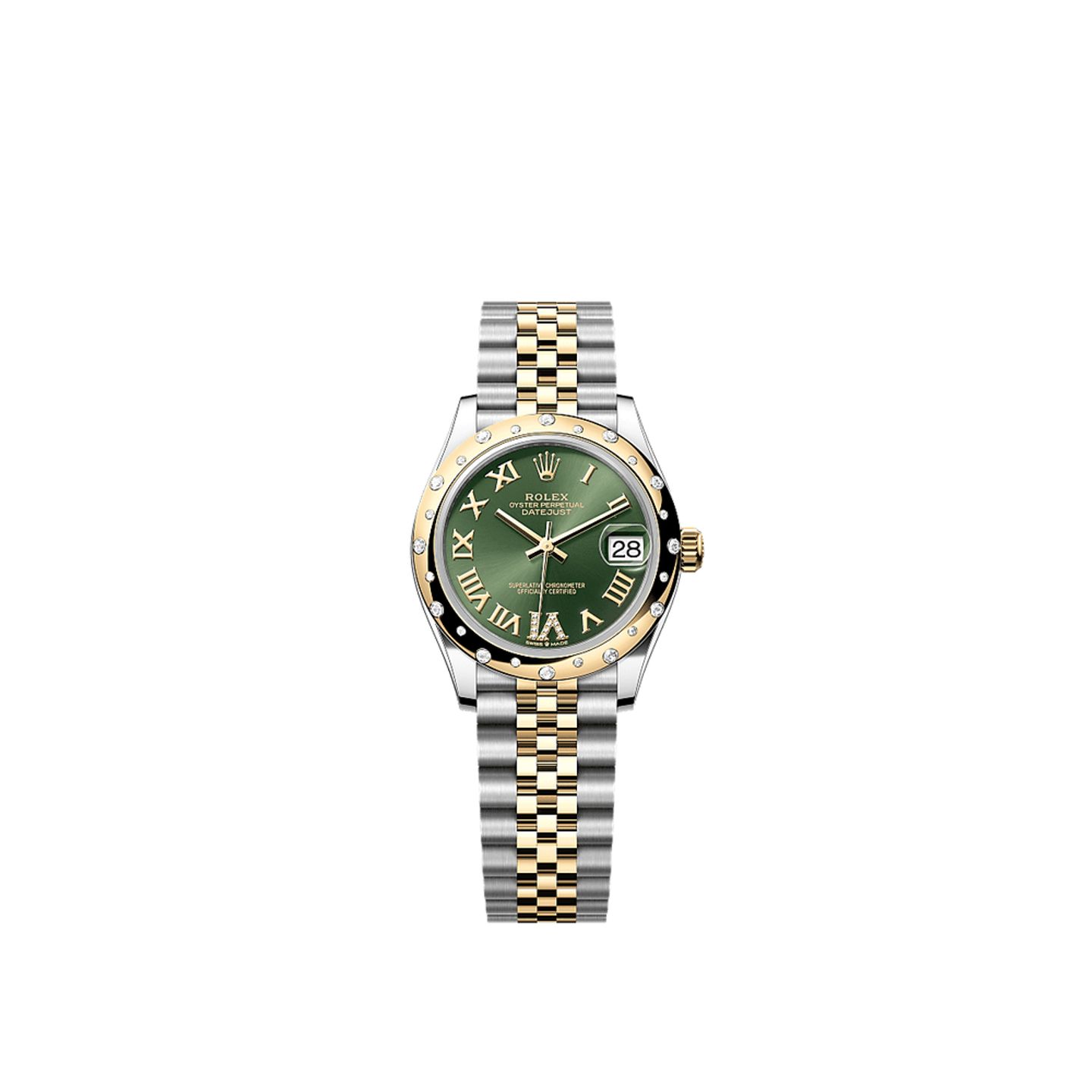 Rolex Datejust 31 278343RBR (2025) - Groen wijzerplaat 31mm Goud/Staal (1/1)