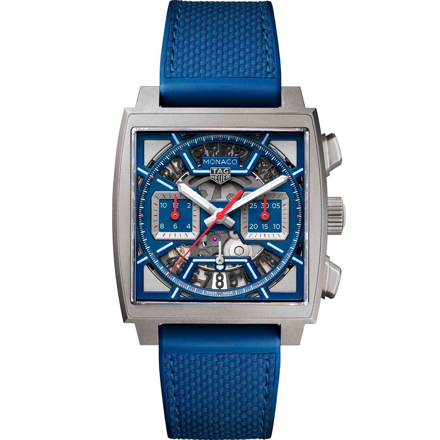 TAG Heuer Monaco CBL2182.FT6235 (2024) - Zwart wijzerplaat 39mm Titanium (1/1)