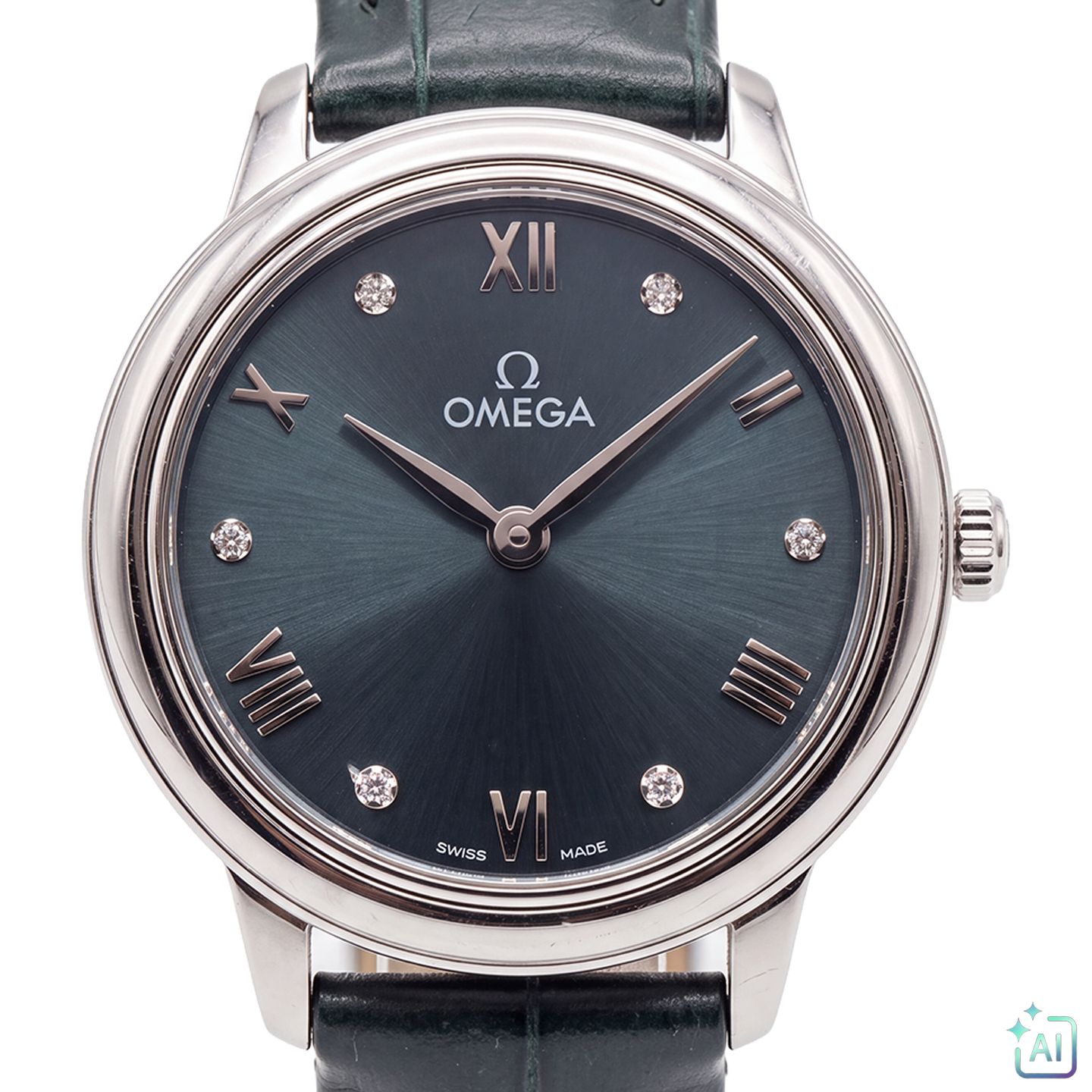 Omega De Ville 434.13.28.60.60.001 (Onbekend (willekeurig serienummer)) - 28mm Staal (2/5)