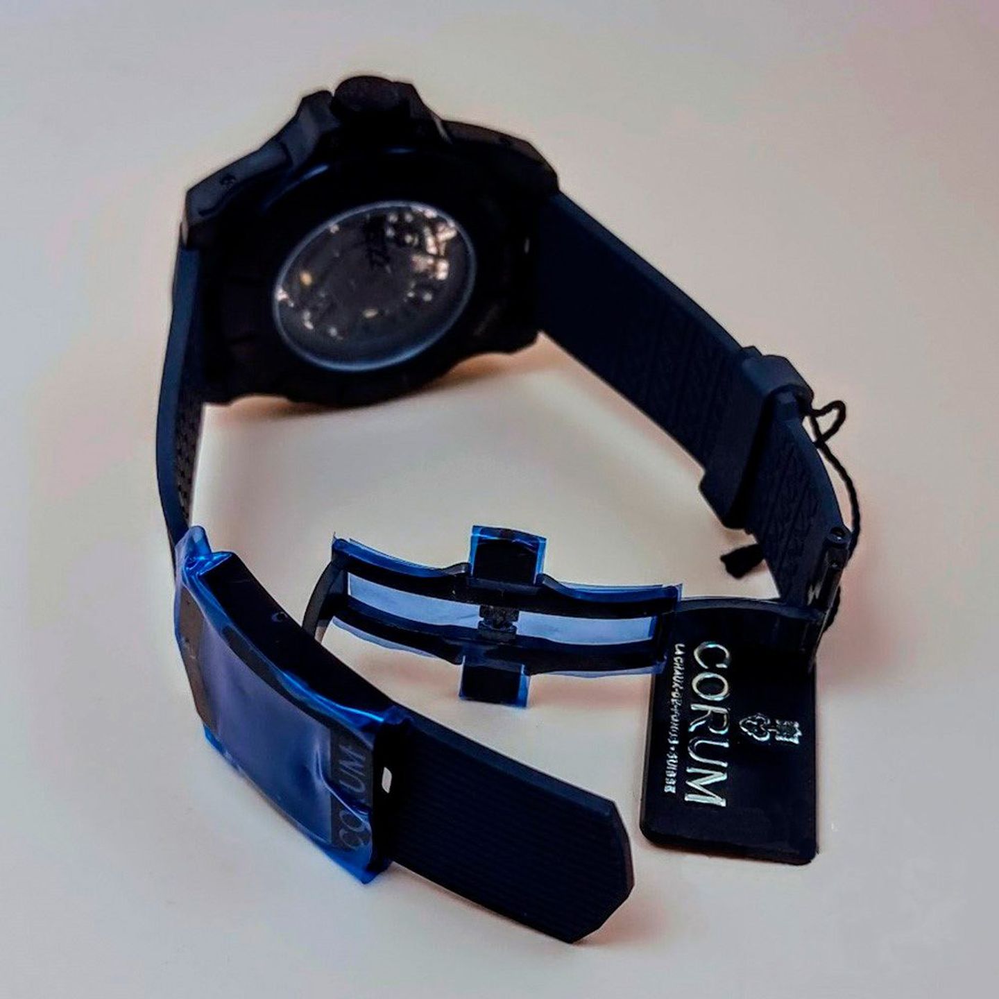 Corum Admiral's Cup AC-One A082/03685 - 082.406.95/F371 NO10 (2025) - Transparant wijzerplaat 46mm Titanium (6/8)