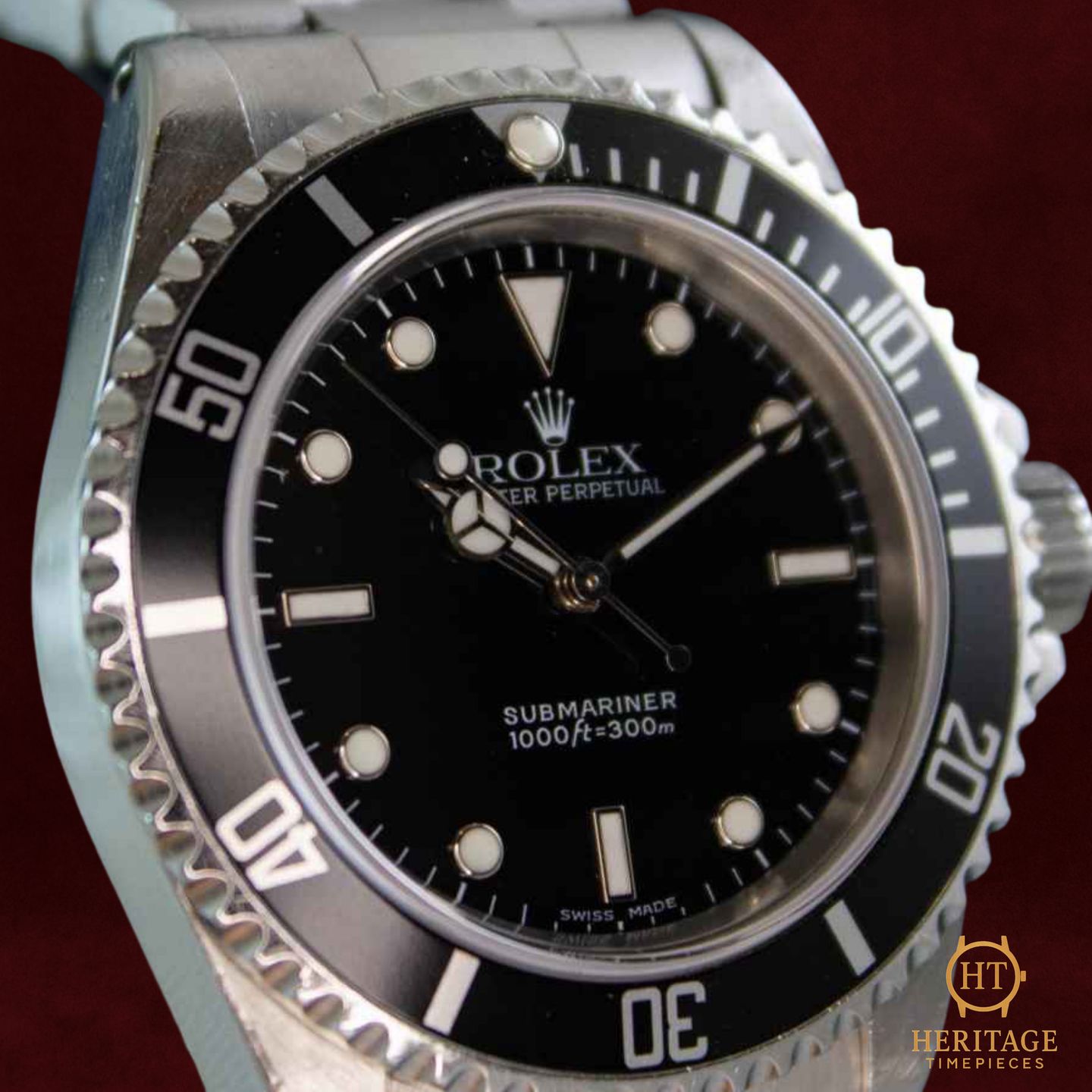 Rolex Submariner No Date 14060M (2001) - Zwart wijzerplaat 40mm Staal (6/8)