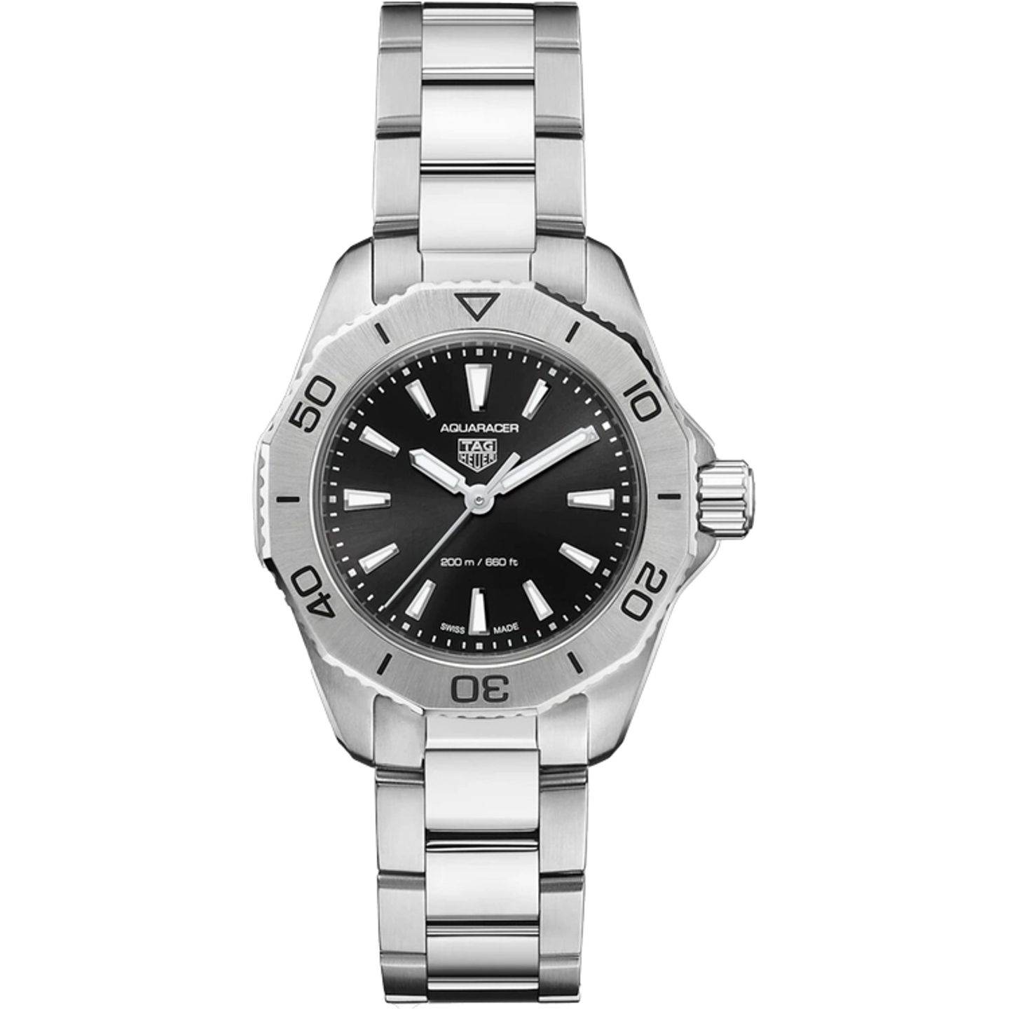 TAG Heuer Aquaracer Lady WBP1410.BA0622 (2026) - Zwart wijzerplaat 30mm Staal (1/1)