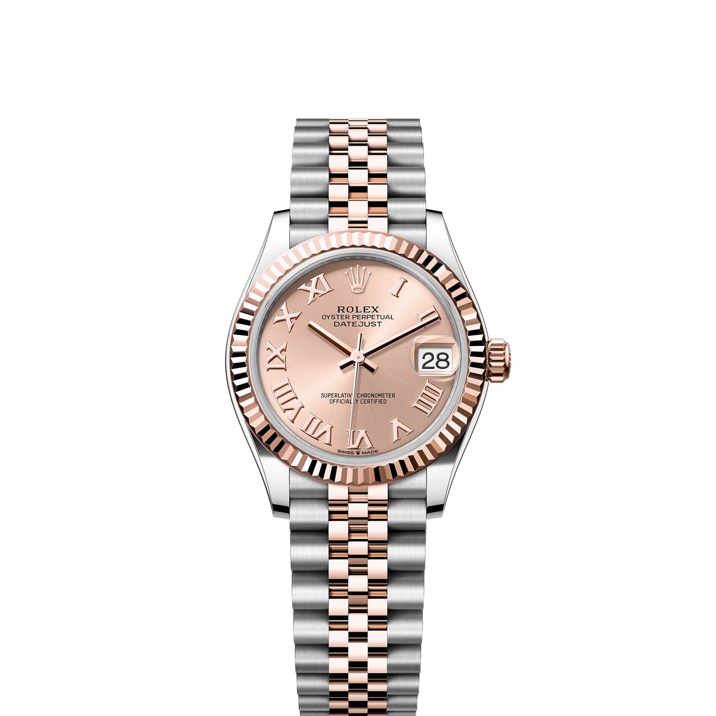 Rolex Datejust 31 278271 (2024) - Goud wijzerplaat 31mm Staal (1/8)