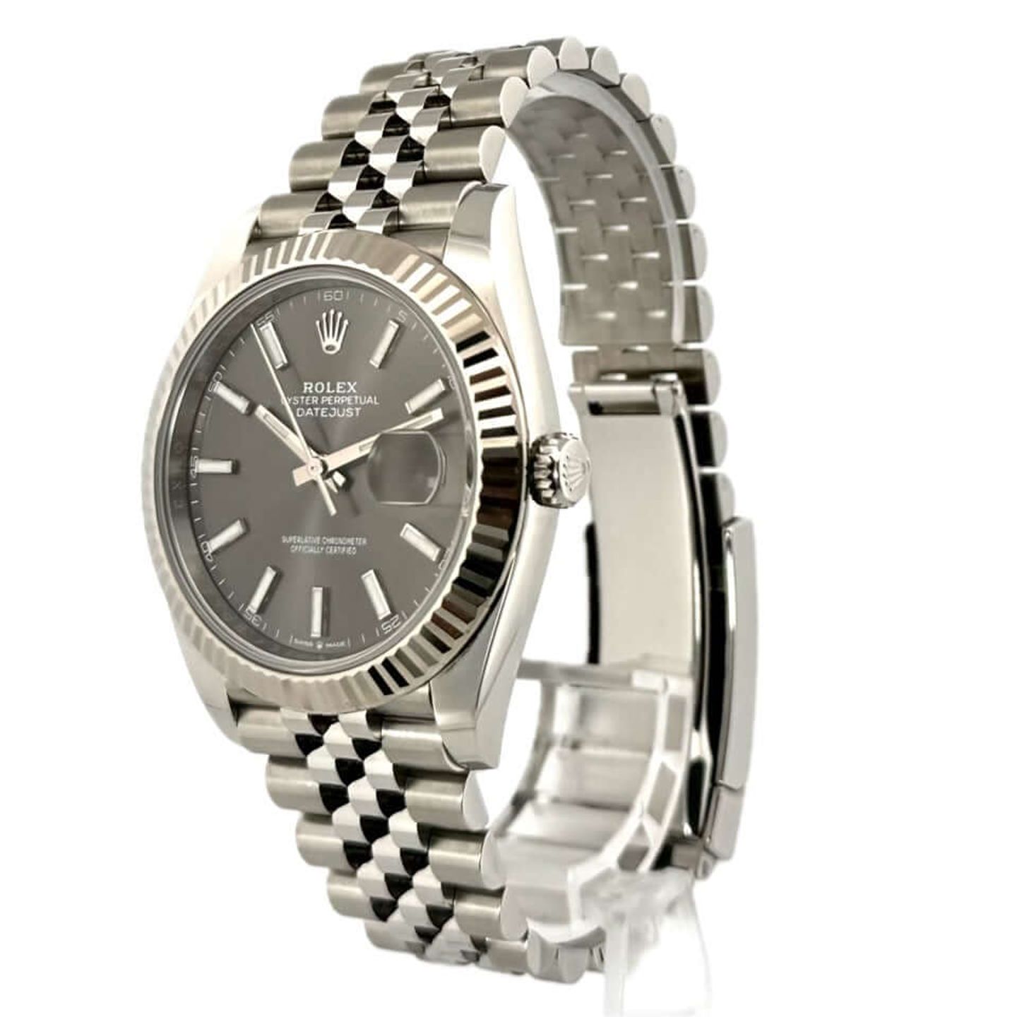 Rolex Datejust 41 126334 (2022) - Grijs wijzerplaat 41mm Staal (2/7)