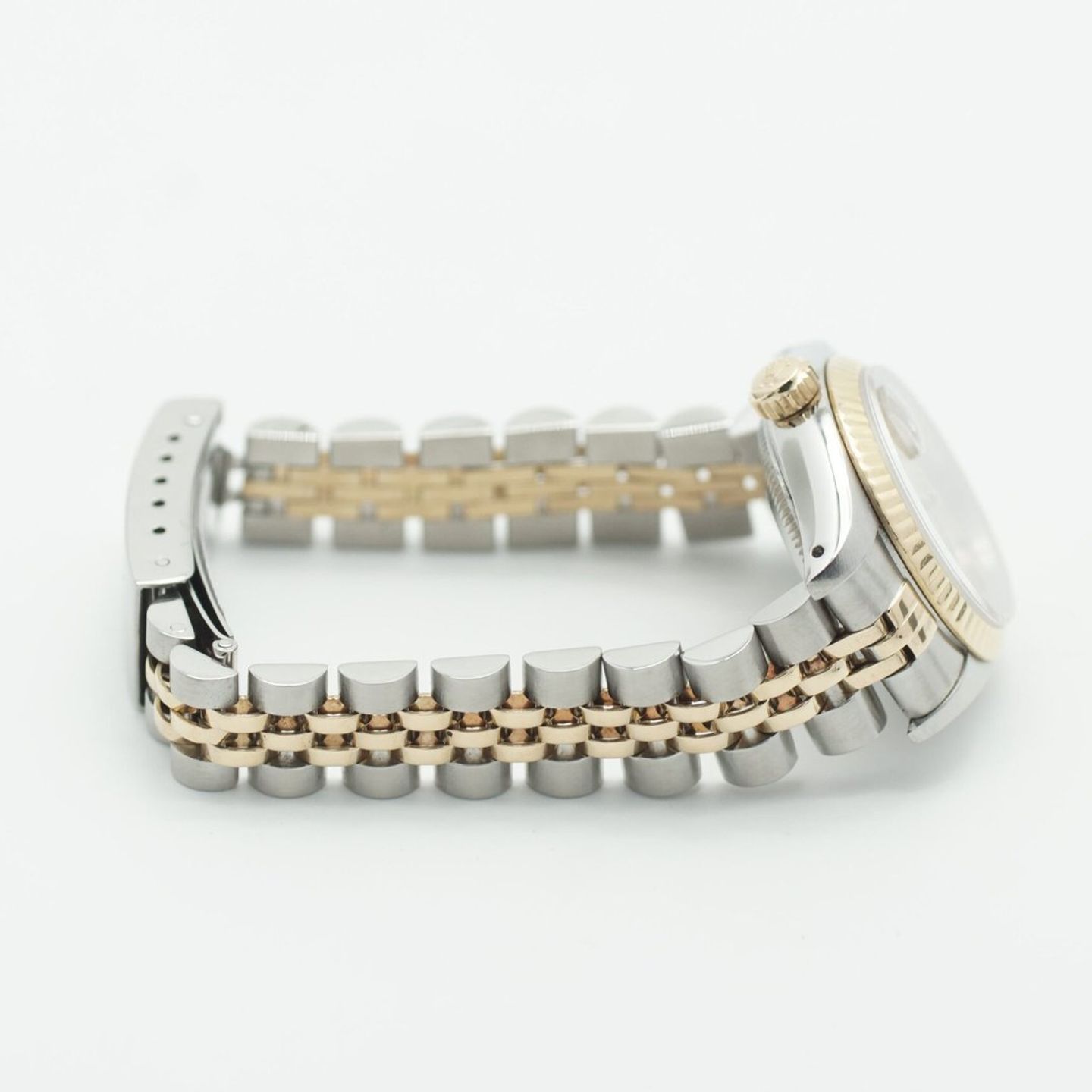 Rolex Lady-Datejust 69173 (1986) - Champagne dial 26 mm Gold/Steel case (6/8)