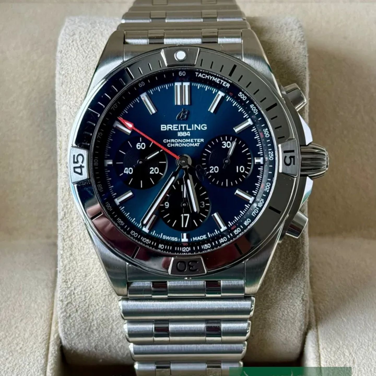 Breitling Chronomat 42 AB0134101C1A1 (2021) - Blue dial 42 mm Steel case (2/7)