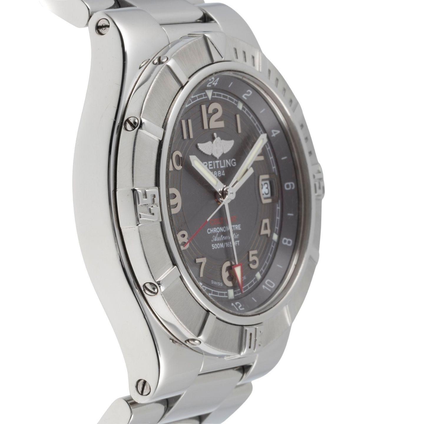 Breitling Colt GMT+ A3237011/F543 (Unknown (random serial)) - Grey dial 41 mm Steel case (7/8)