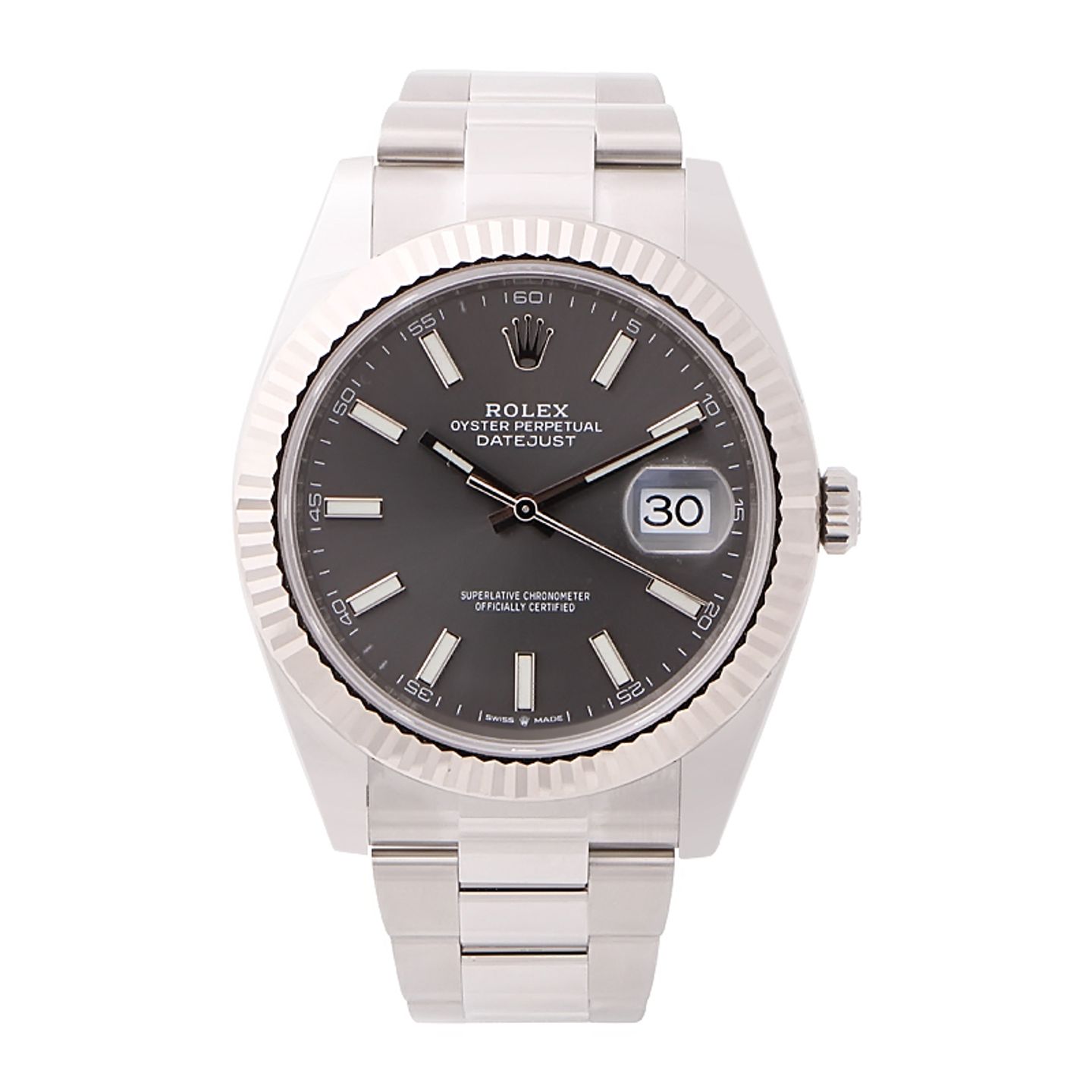 Rolex Datejust 41 126334 (2024) - Grijs wijzerplaat 41mm Staal (1/4)