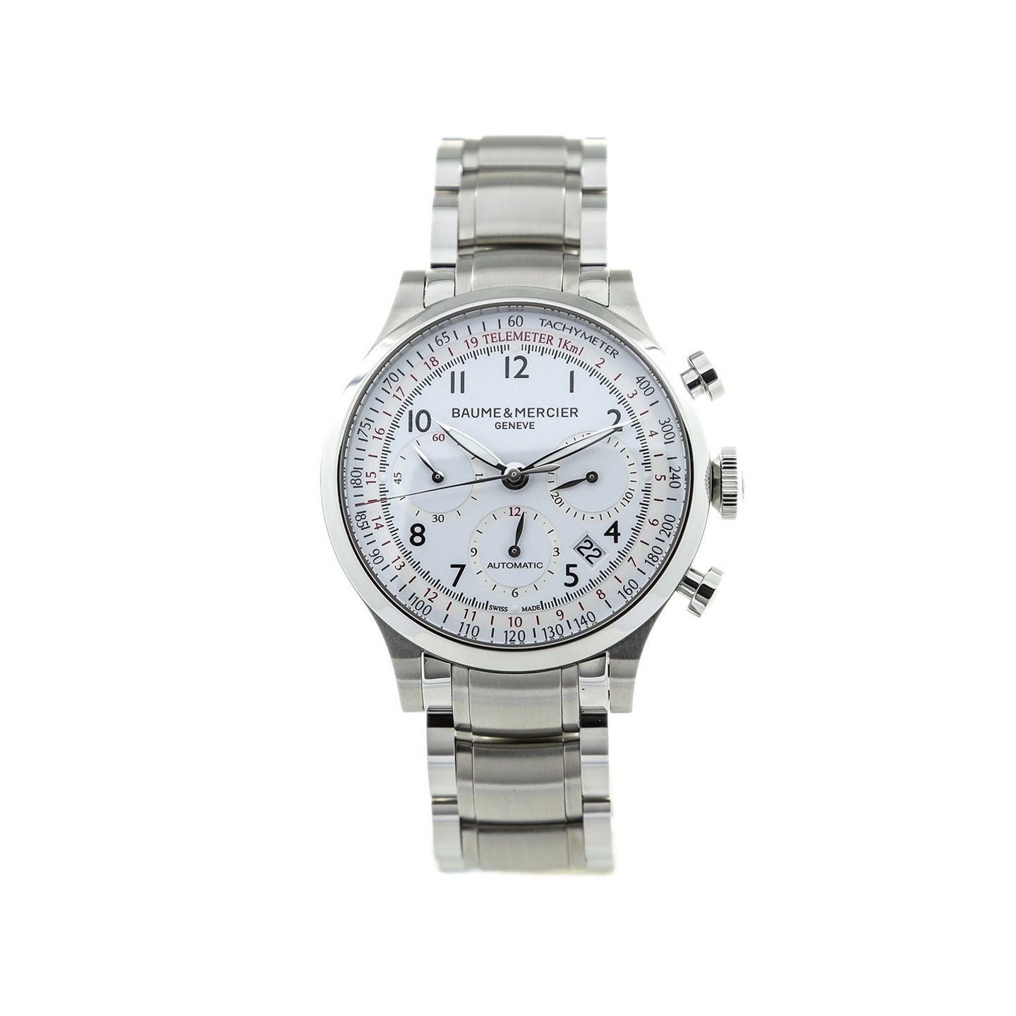 Baume & Mercier Capeland M0A10061 (2023) - Wit wijzerplaat 42mm Staal (2/4)