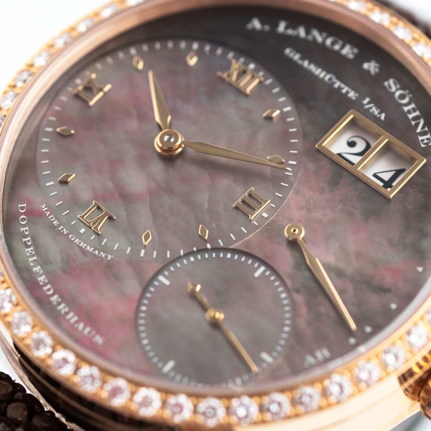 A. Lange & Söhne Little Lange 1 813.043 (Unknown (random serial)) - Black dial 37 mm Rose Gold case (3/8)