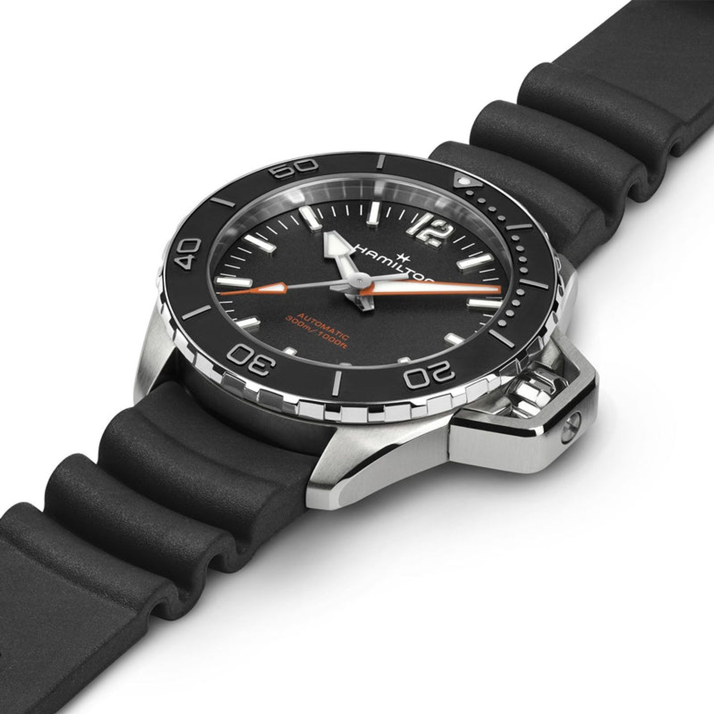 Hamilton Khaki Navy Frogman H77455330 (2026) - Zwart wijzerplaat 41mm Staal (4/4)