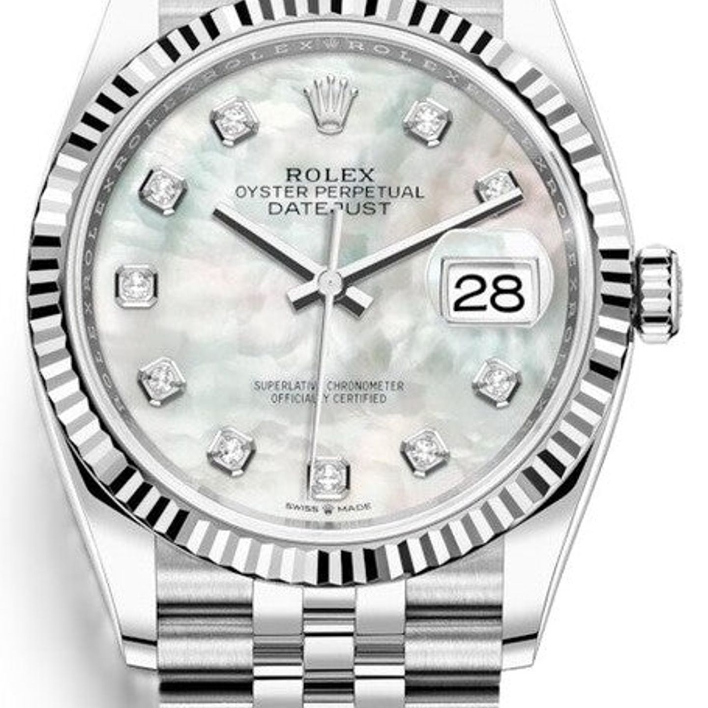 Rolex Datejust 36 126234 (2026) - Pearl dial 36 mm Steel case (1/1)