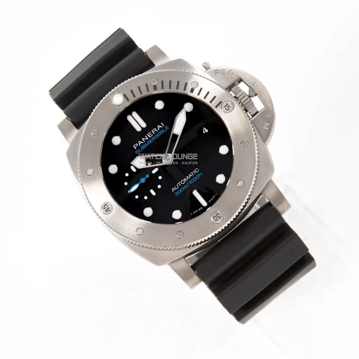 Panerai Luminor Submersible 1950 3 Days Automatic PAM01305 (2021) - Black dial 47 mm Titanium case (2/8)