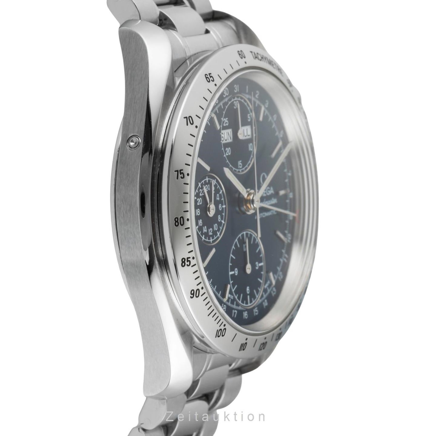 Omega Speedmaster Day Date 3521.80.00 (Onbekend (willekeurig serienummer)) - Blauw wijzerplaat 39mm Staal (6/8)