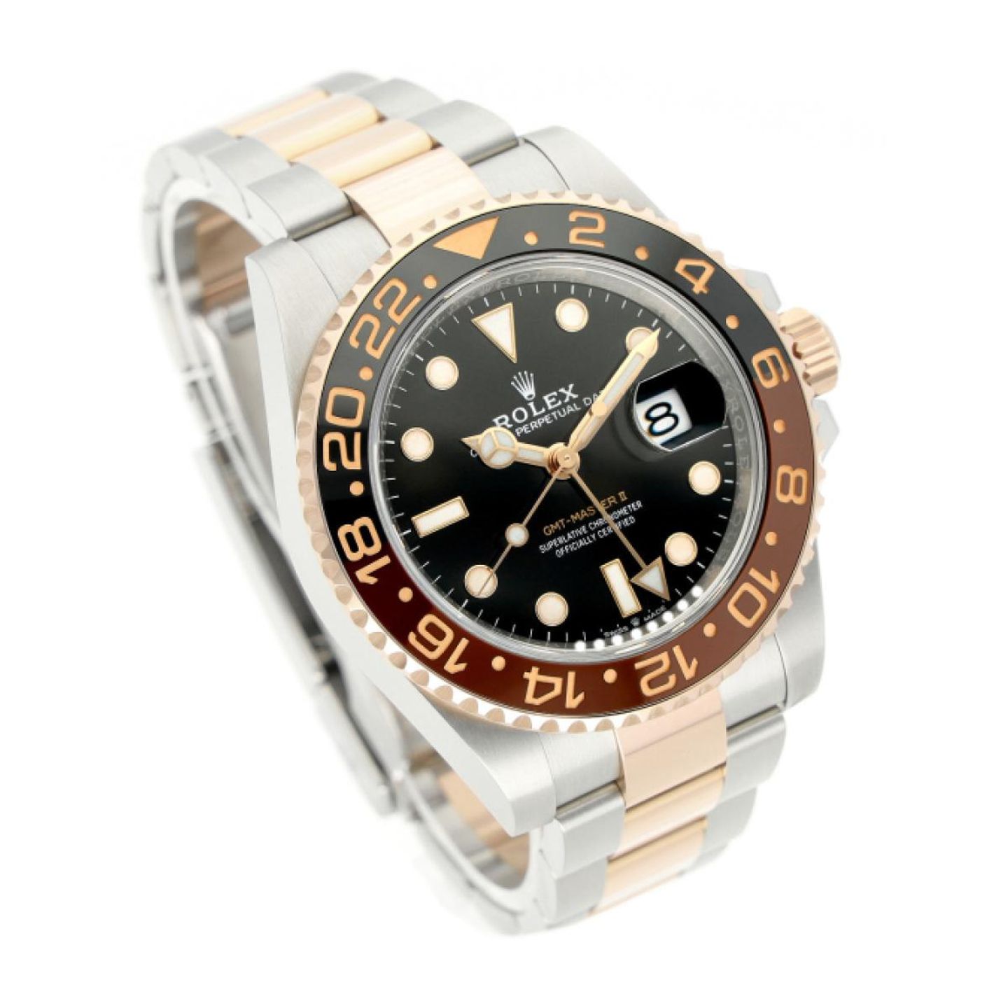 Rolex GMT-Master II 126711CHNR (2022) - Black dial 40 mm Gold/Steel case (3/5)