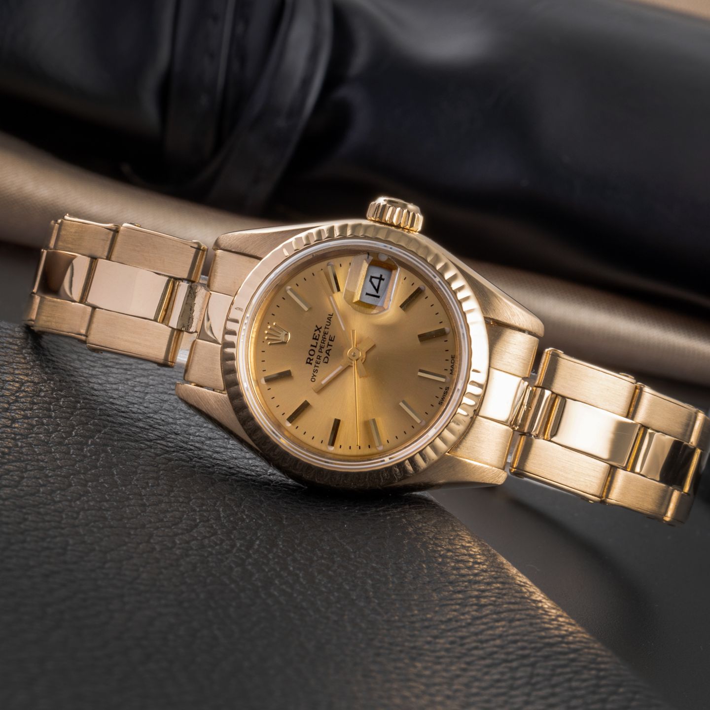 Rolex Lady-Datejust 69178 (Unknown (random serial)) - 26 mm Yellow Gold case (2/8)