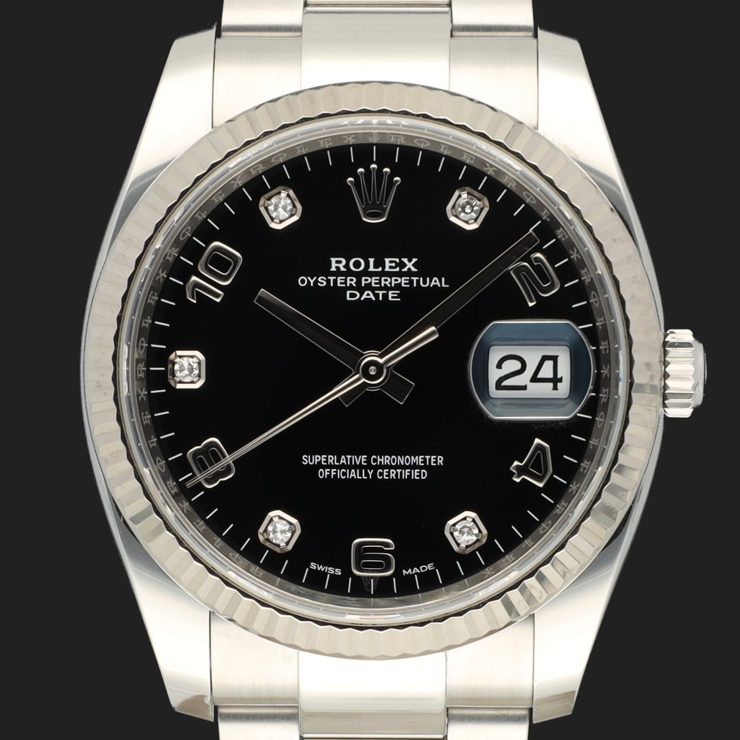 Rolex Oyster Perpetual Date 115234 (2020) - 34mm Staal (2/7)