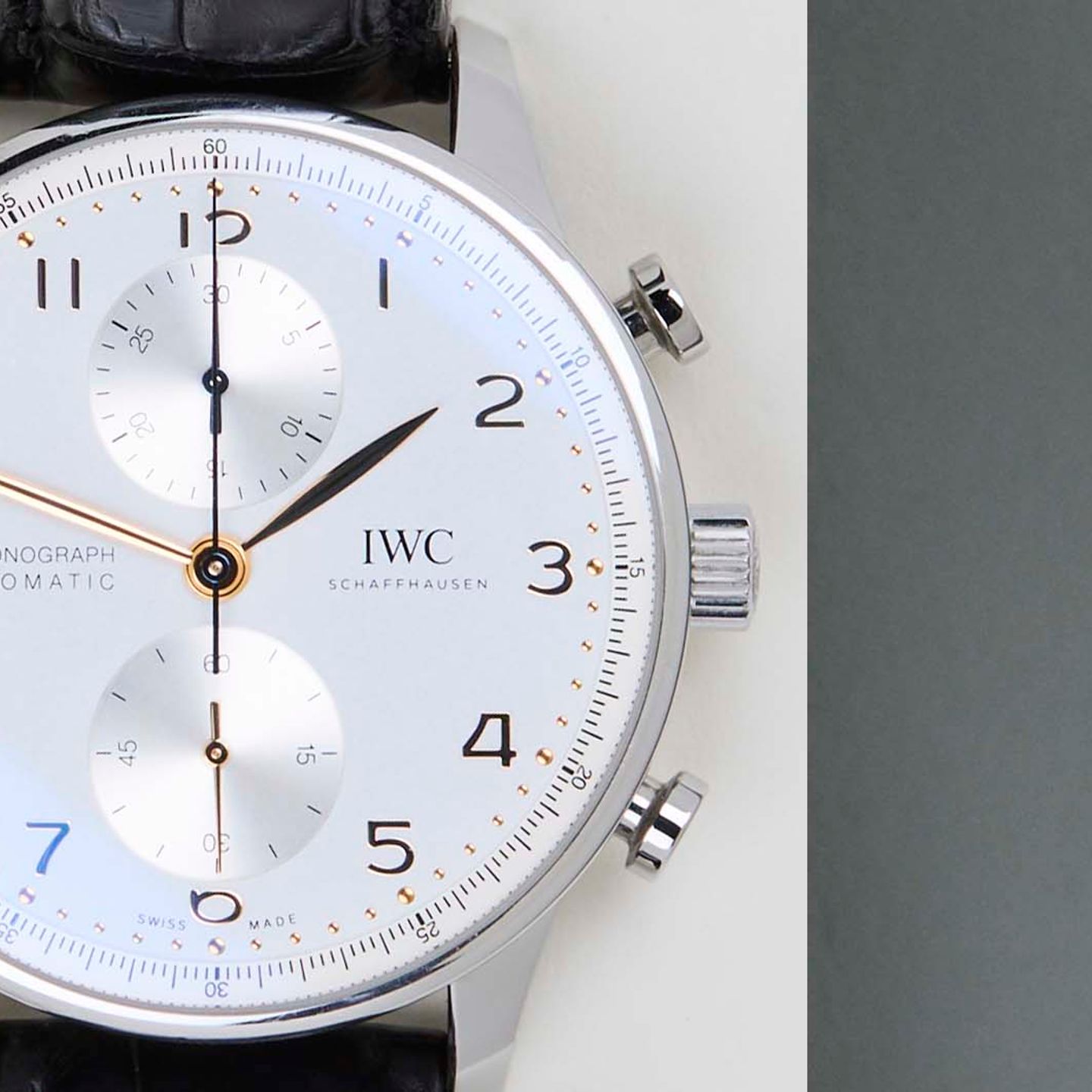 IWC Portuguese Chronograph IW371604 (2022) - Zilver wijzerplaat 41mm Staal (5/8)