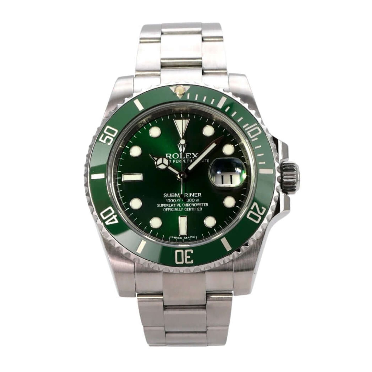 Rolex Submariner Date 116610LV (2015) - Groen wijzerplaat 40mm Staal (2/8)