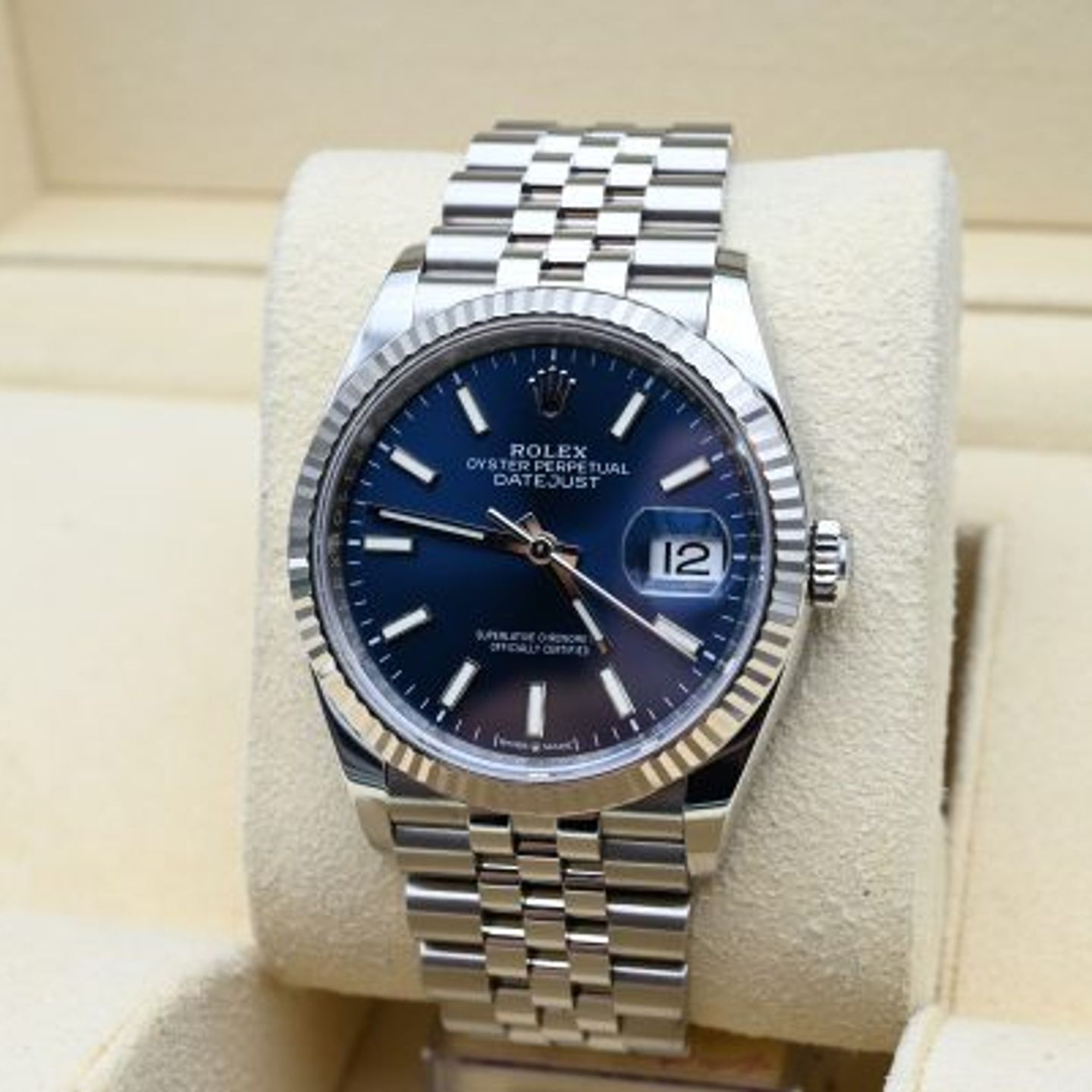 Rolex Datejust 36 126234 (2023) - Blue dial 36 mm Steel case (7/8)