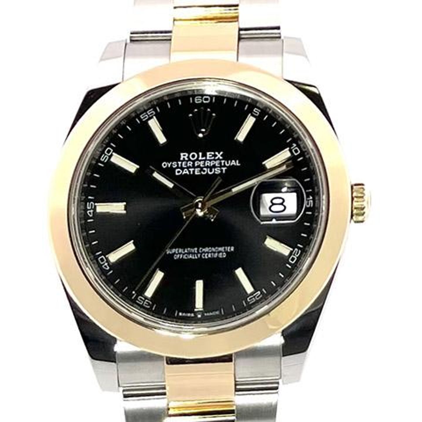 Rolex Datejust 41 126303 (2022) - Black dial 41 mm Gold/Steel case (1/8)