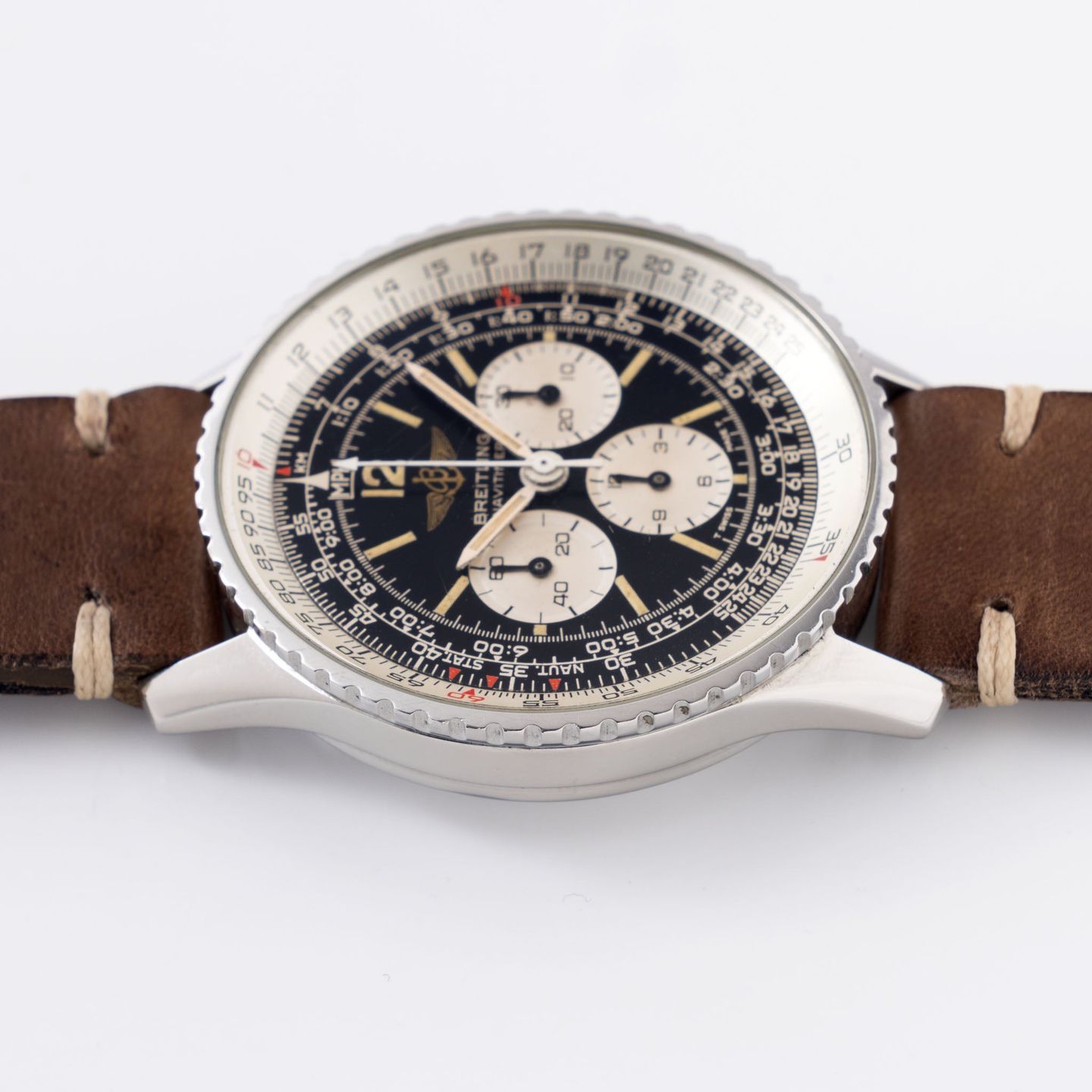Breitling Navitimer Cosmonaute 81600 (Unknown (random serial)) - Black dial 41 mm Steel case (6/7)