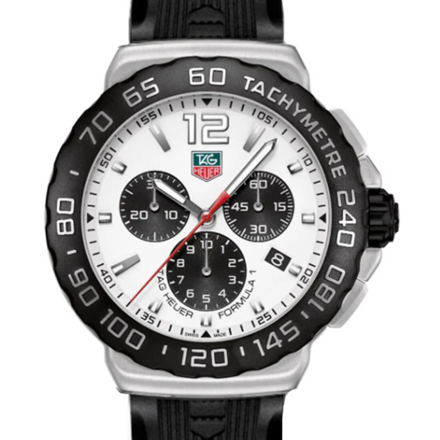 TAG Heuer Formula 1 Quartz CAU1111.FT6024 (2024) - Wit wijzerplaat 42mm Staal (2/3)